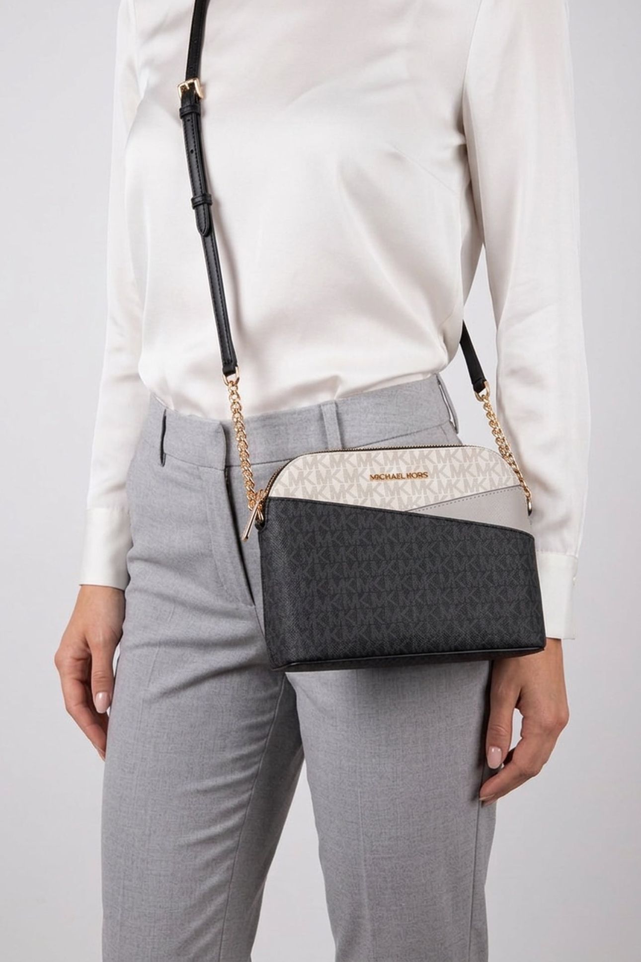 MEDIUM DOME CROSSBODY BLACK MULTI 3