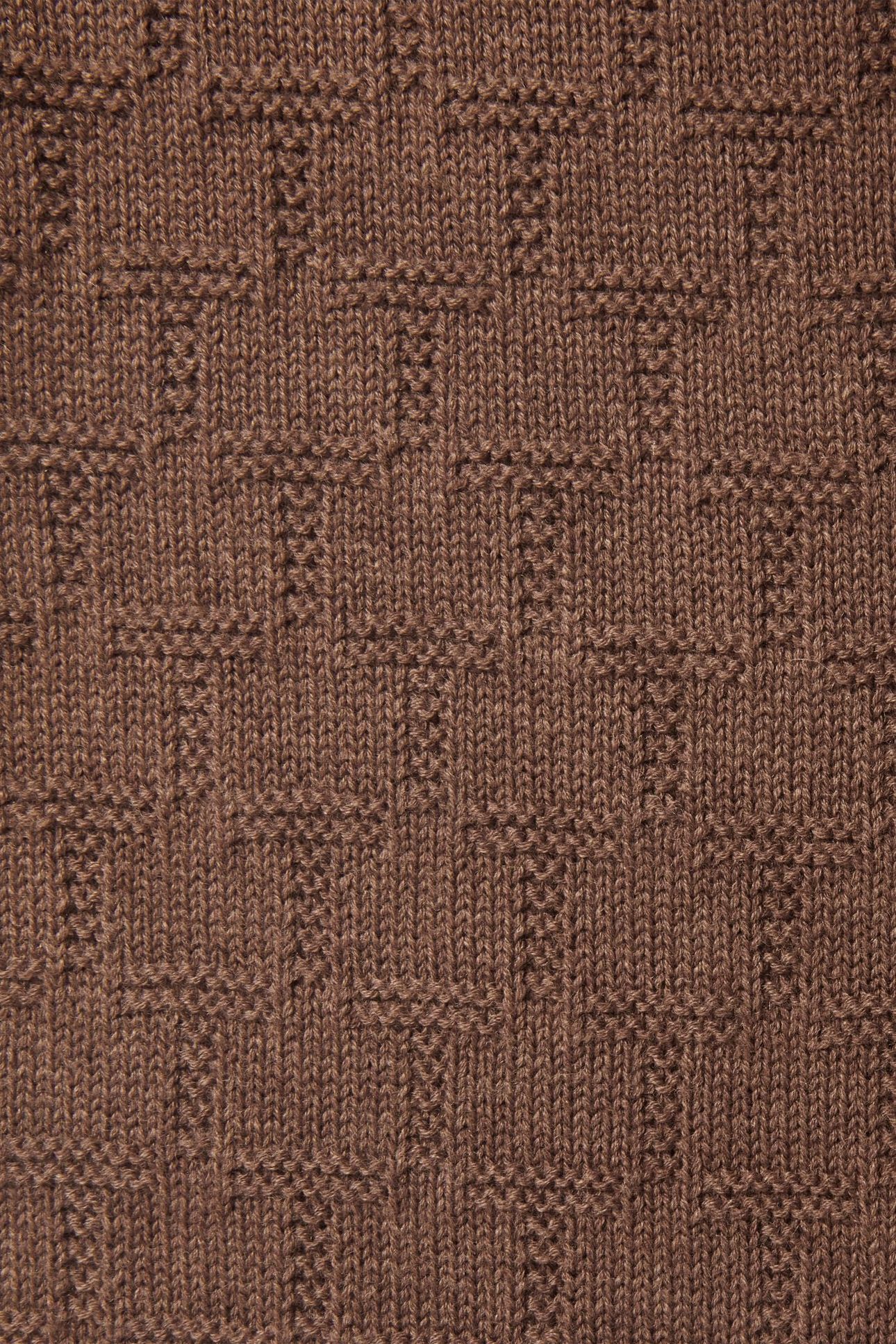 REPEAT KNIT SCARF BROWN 3