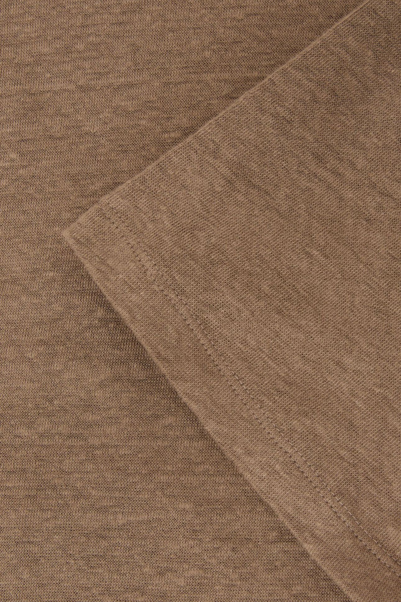 SS LINEN TSHIRT TAUPE BROWN 7