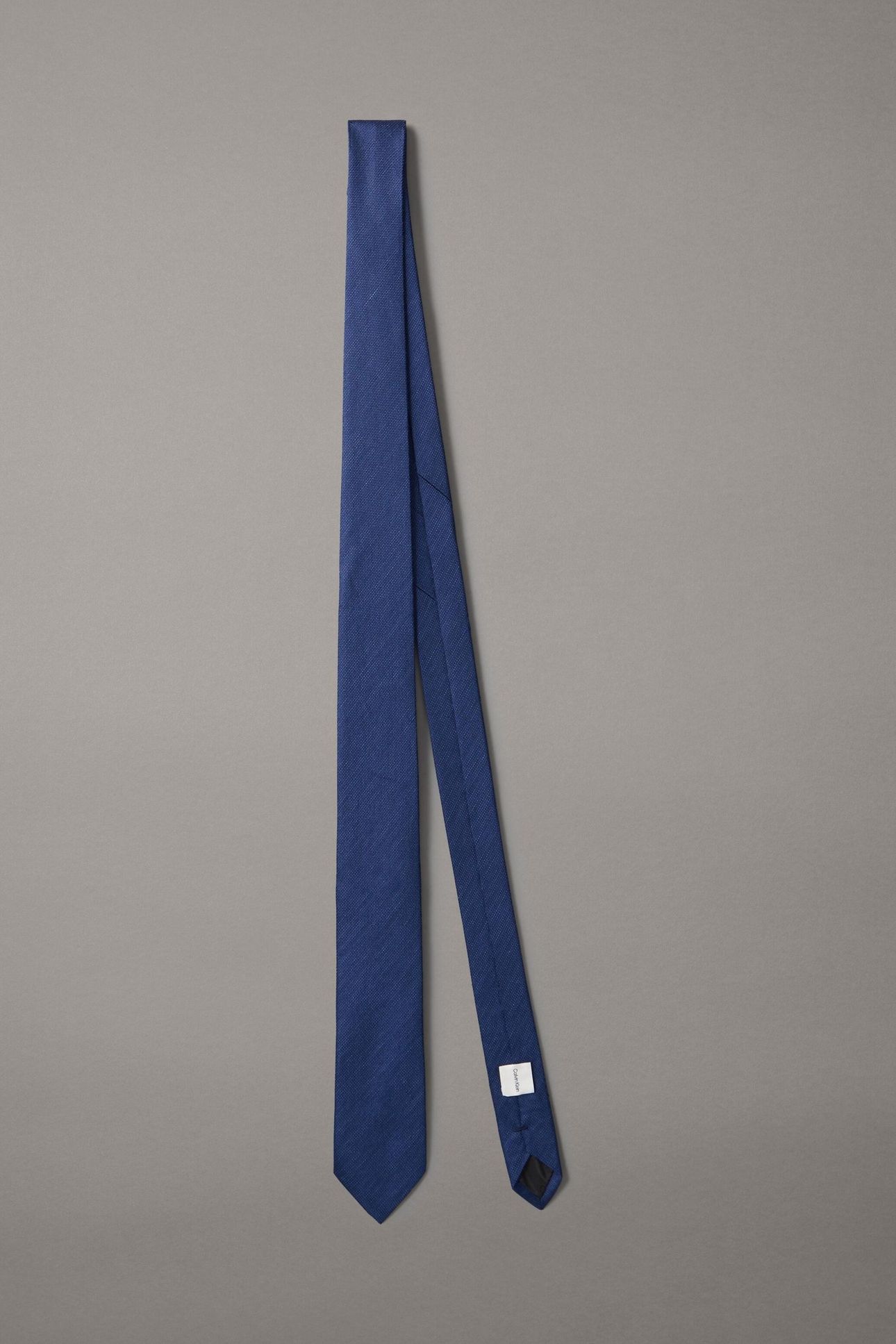 TRACY LINEN TEXTURED TIE NAVY BLUE 1