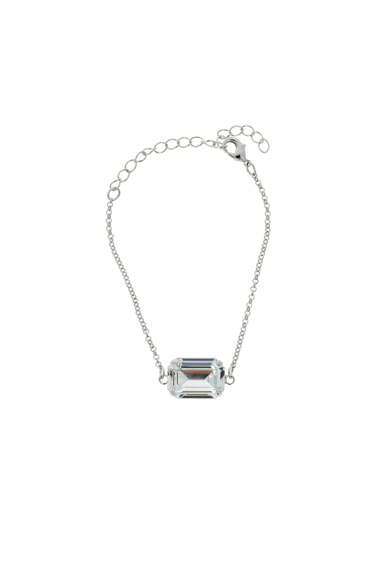 LADY DI BRACELET RHODIUM CRYSTAL 1