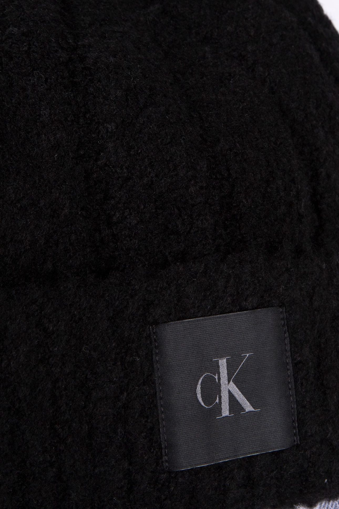 CK PATCH BOUCLE BEANIE BLACK 4