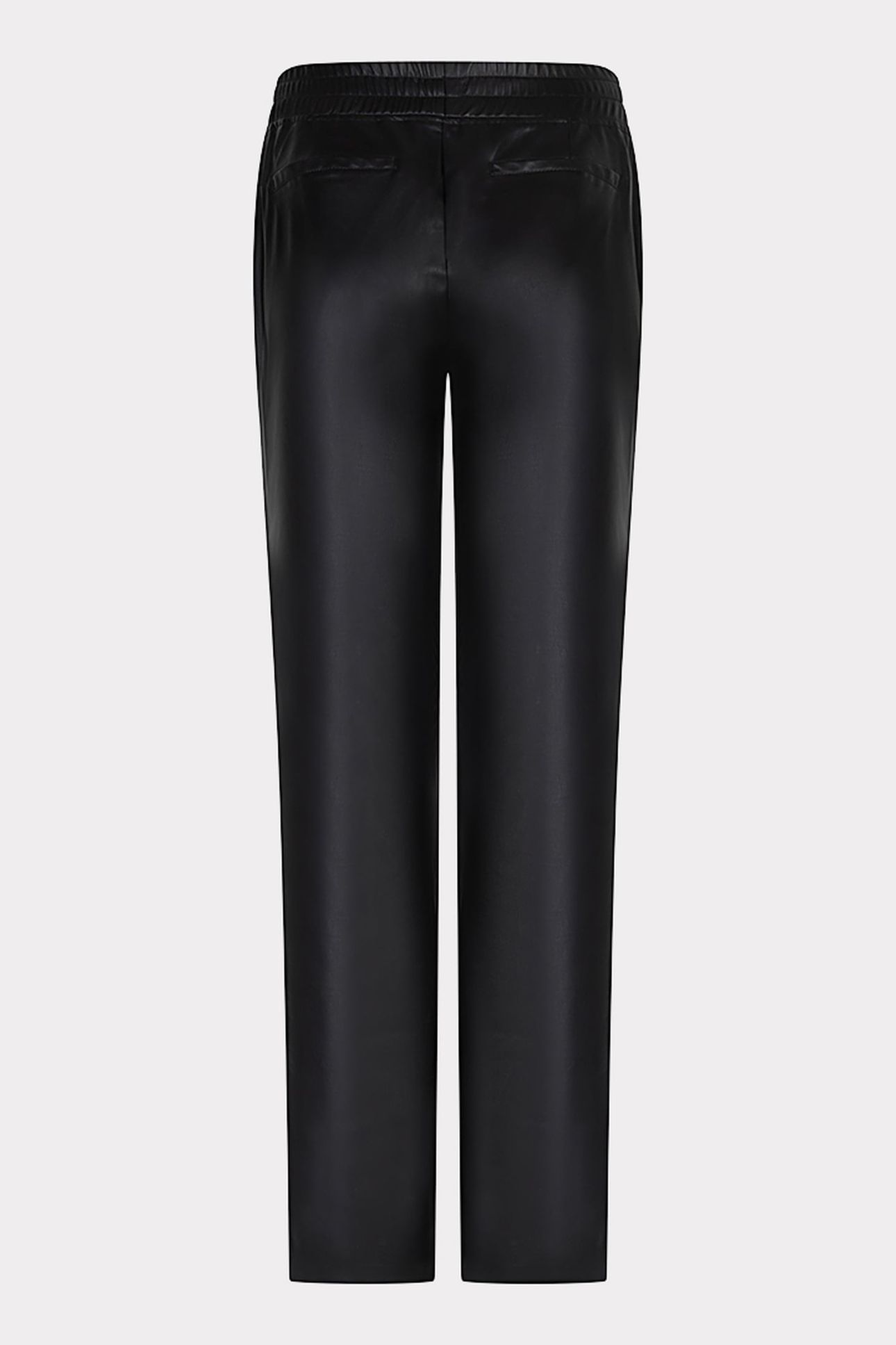 TROUSERS JOGGER VEGAN LEATHER BLACK 5