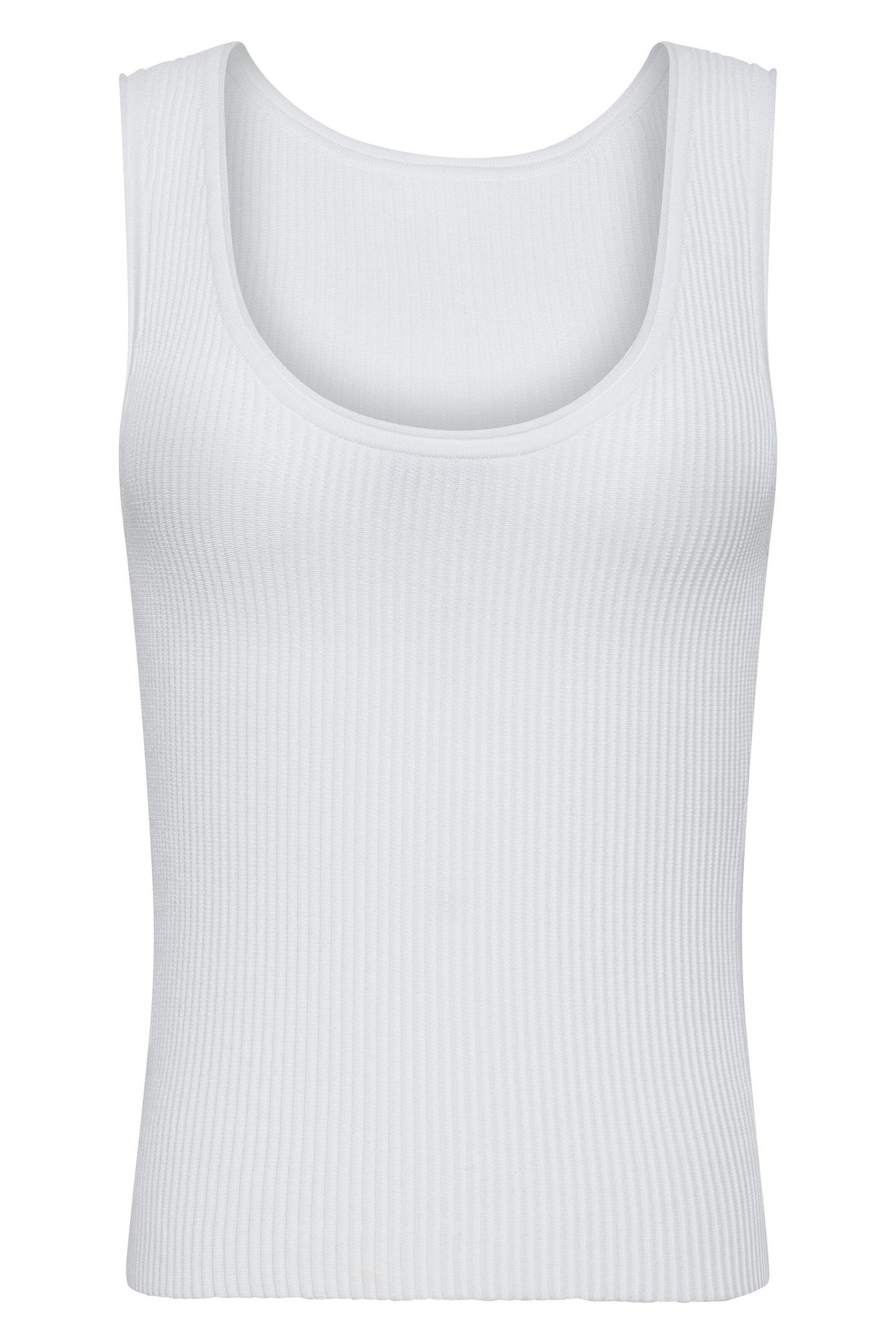 SCULPT OPEN NECK TANK BRILLIANT WHITE 1