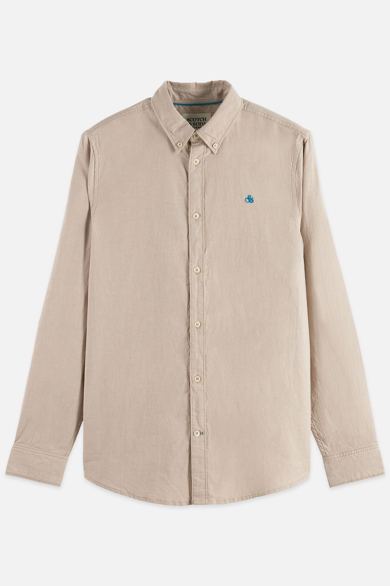 SEASONAL CORE SOLID OXFORD REGULAR-FIT SHIRT MEDIUM BEIGE 1