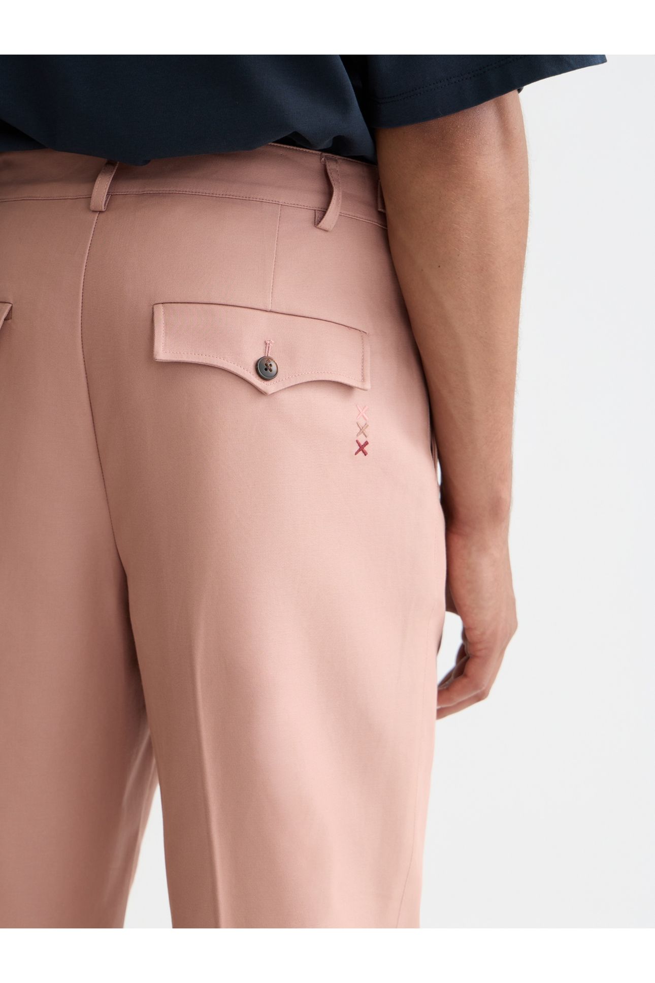 OTIS COTTON-TWILL RELAXED STRAIGHT-FIT CHINO DARK PINK 6