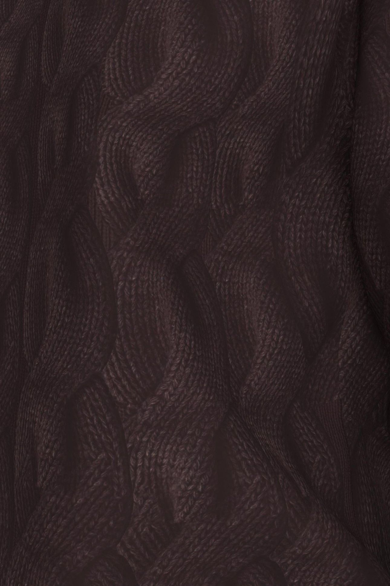 CABLE CREWNECK PULLOVER MOCHA BROWN 6