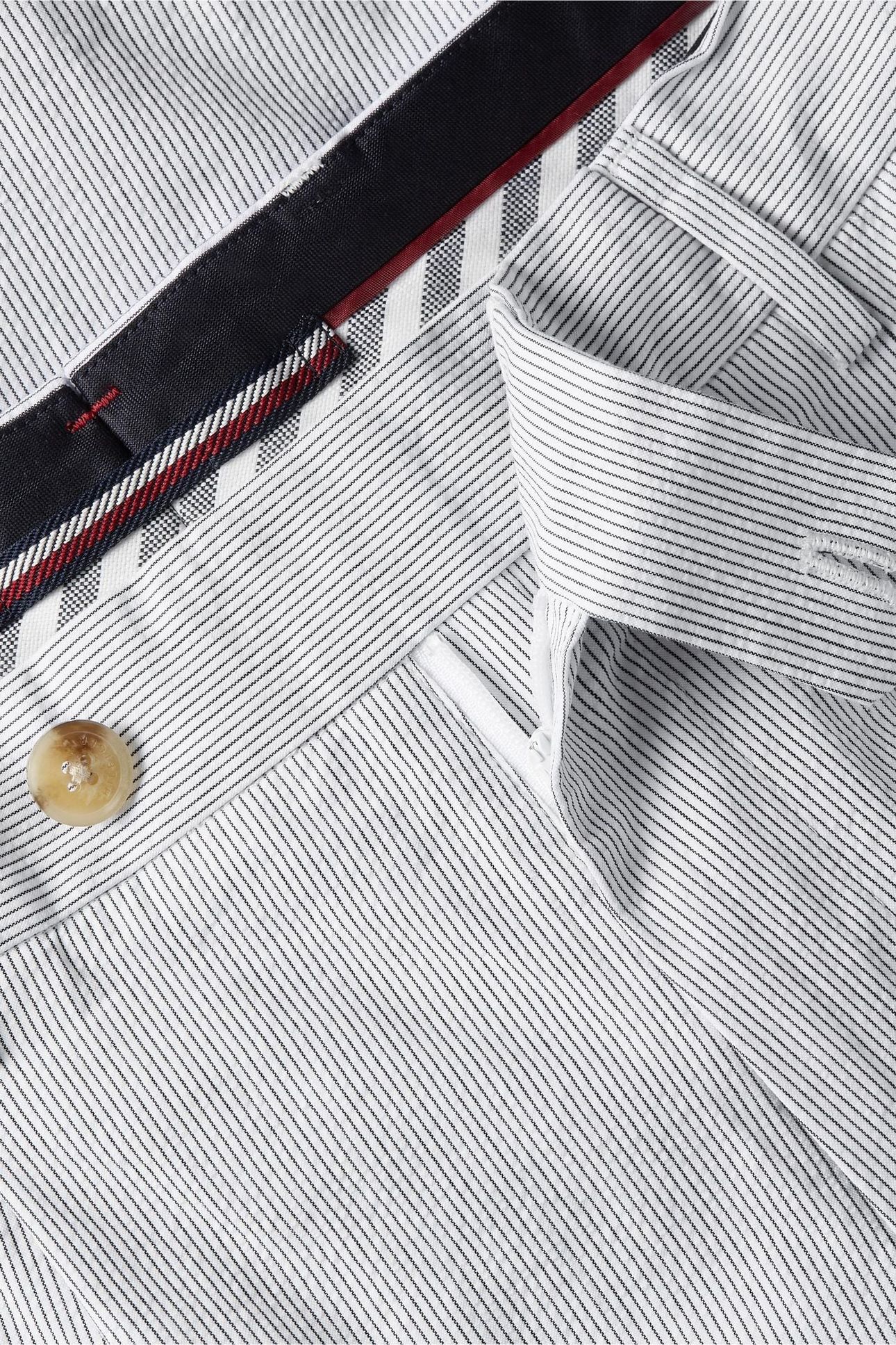 DC SEERSUCKER SHORTS WHITE/BLACK STRIPE 6