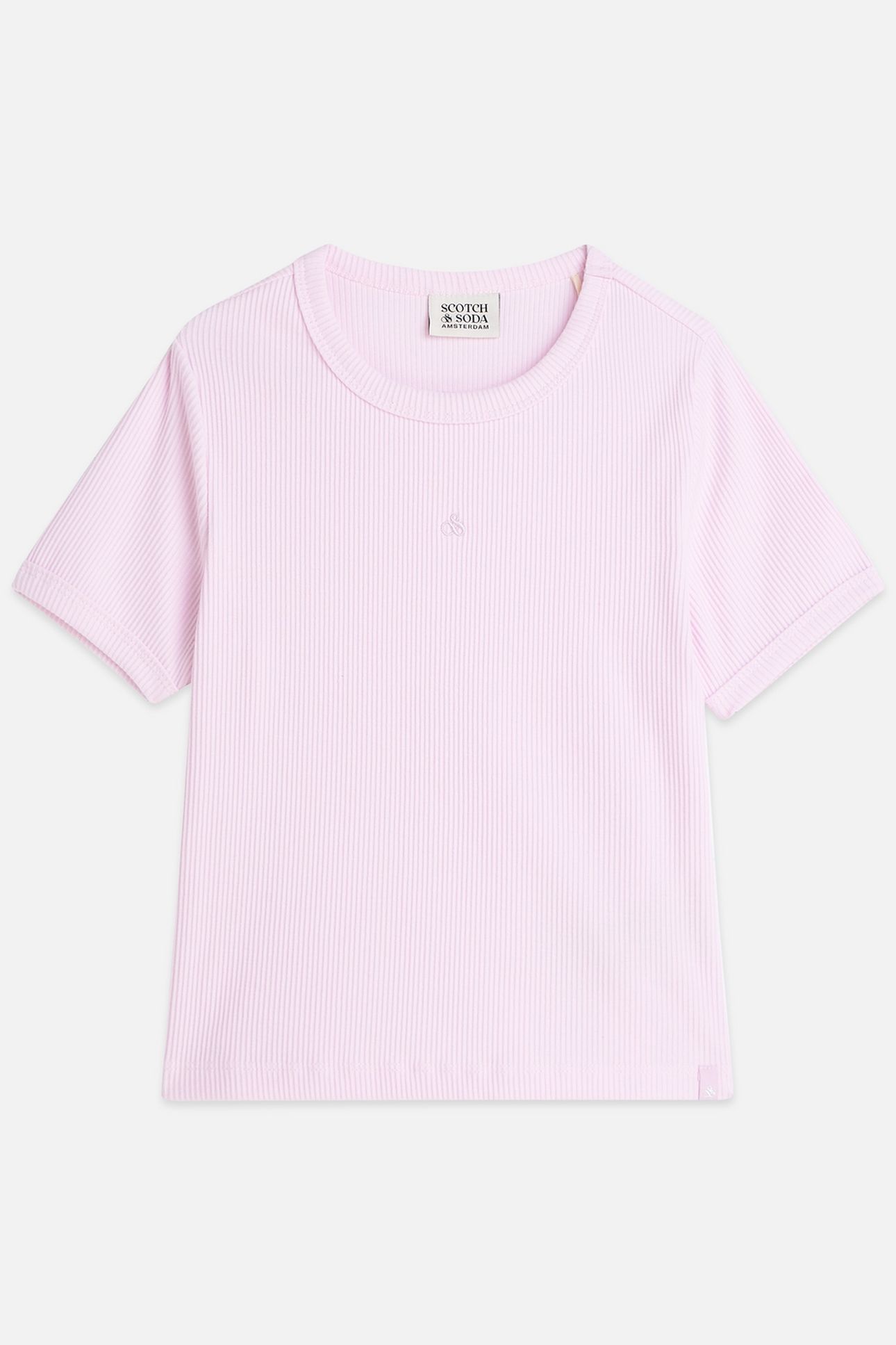 GIRLS SEASONAL CORE RIBBED SLIMFIT TSHIRT FIRE PINK 651 1