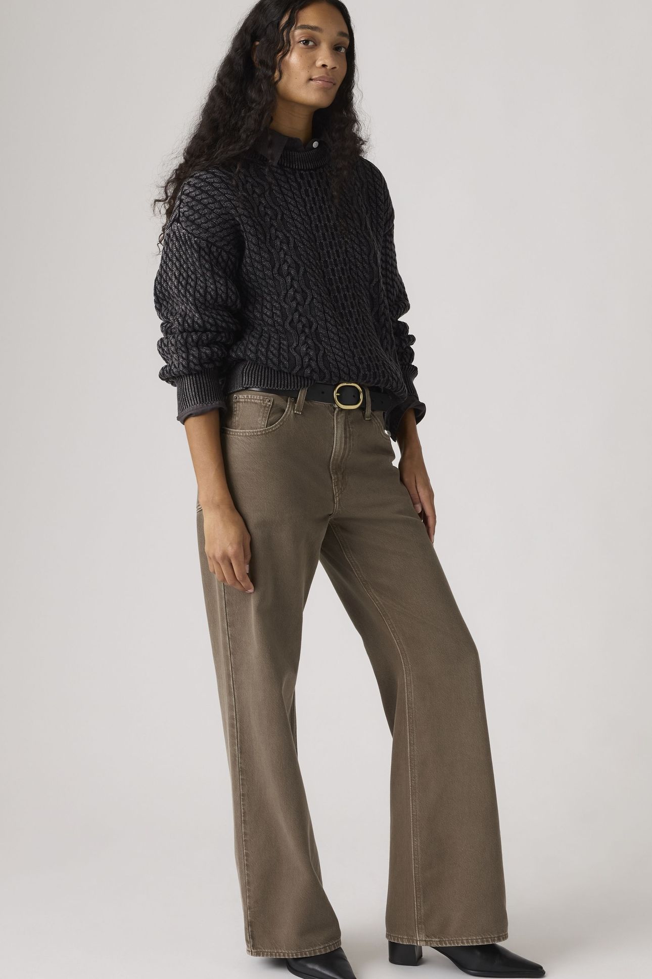 LEILAH CABLE CREWNECK SWEATER 3