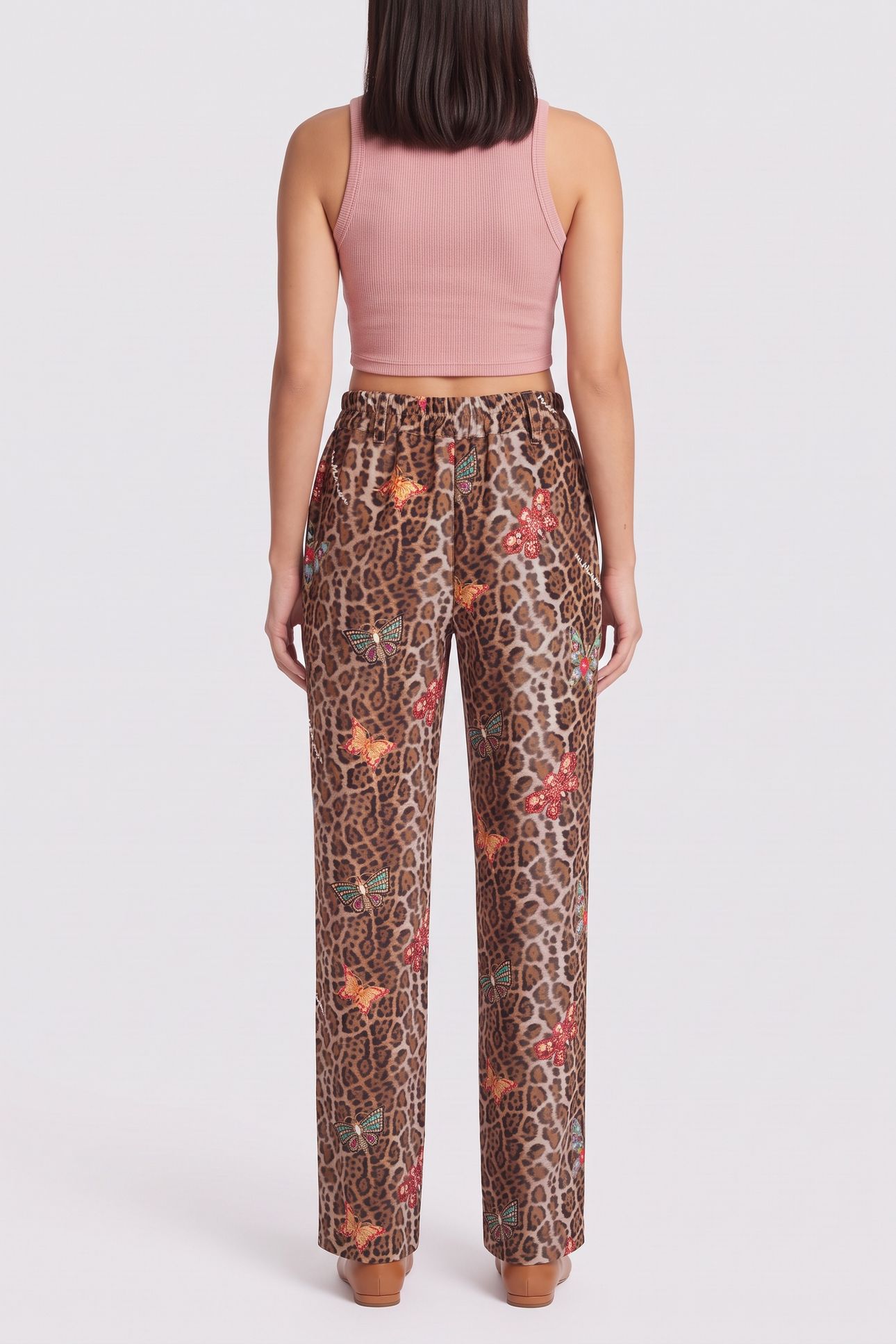PANTS MOON PANTER WITH BUTTERFLIES CAMEL 2