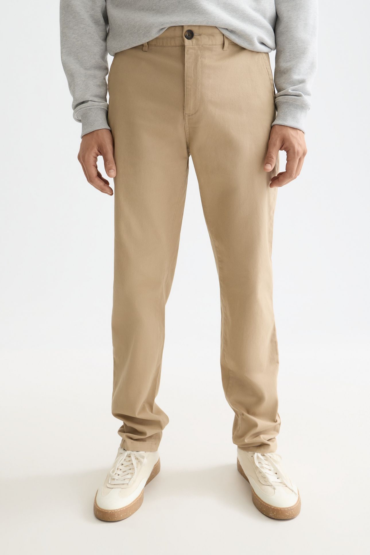 STUART COTTON-BLEND TWILL CHINO MEDIUM BEIGE 1