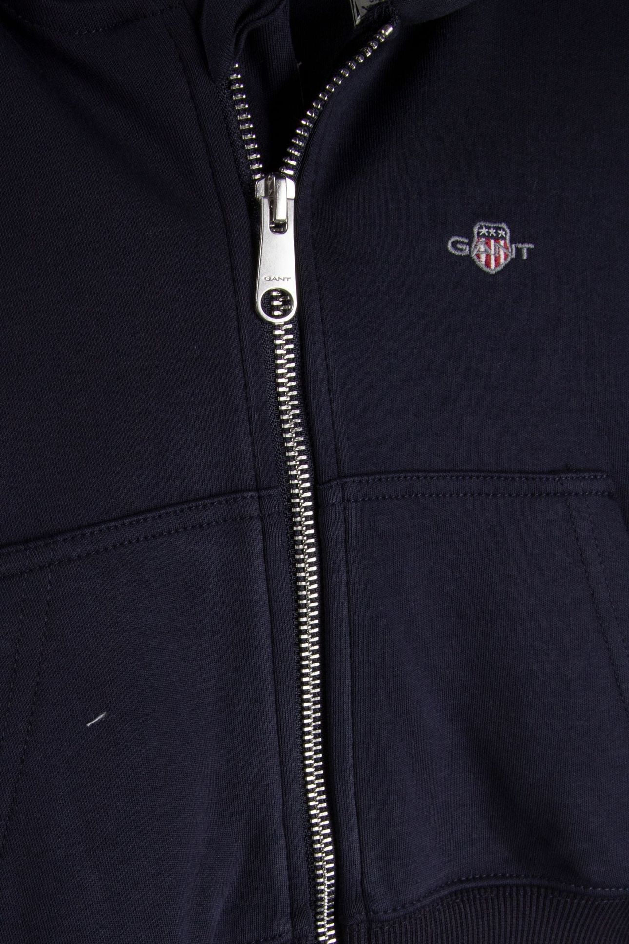 KIDS GIRLS SHIELD OVERSIZE CROP ZIP HOODIE EVENING BLUE 4
