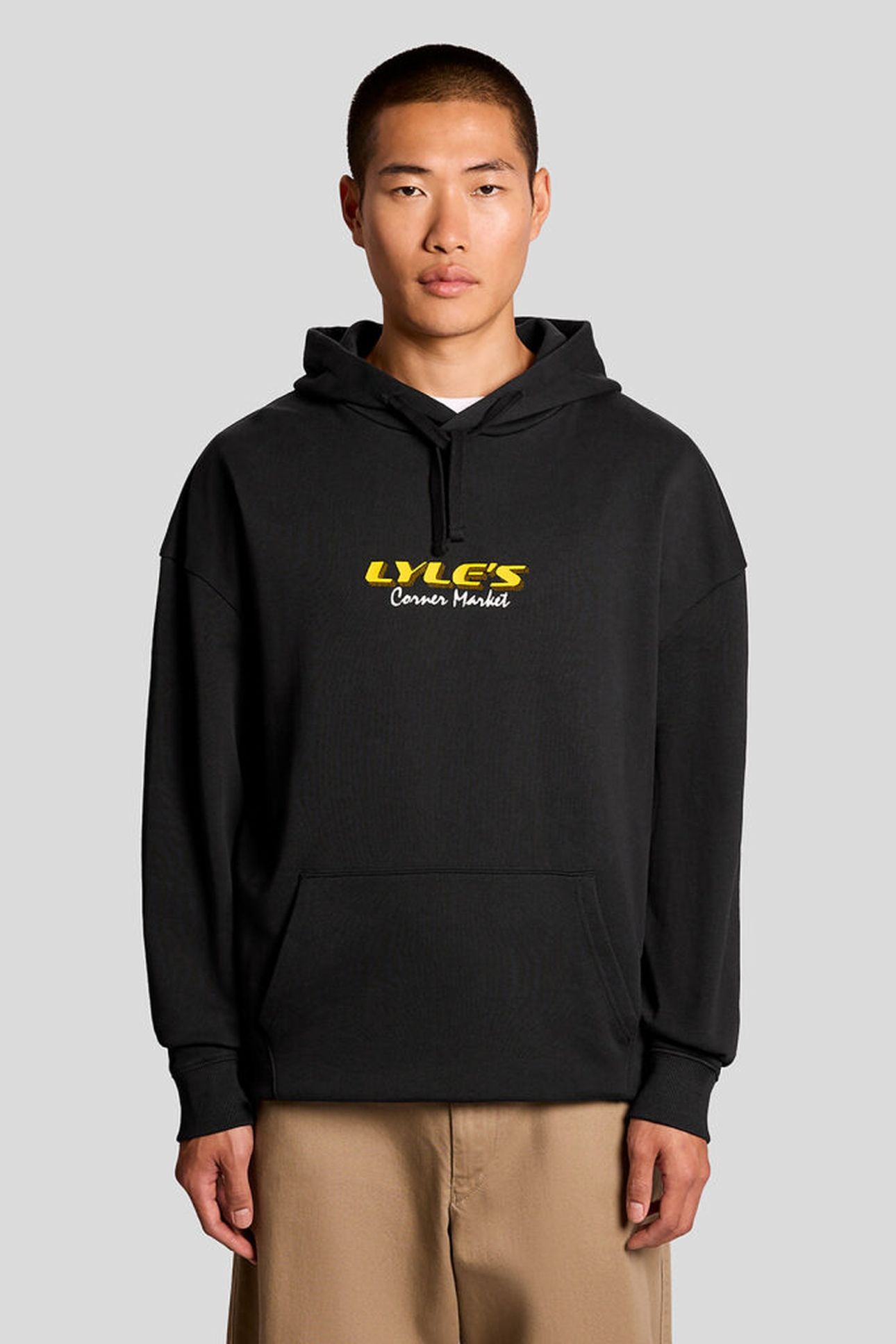 RECEIPT GRAPHIC HOODIE JET BLACK 1