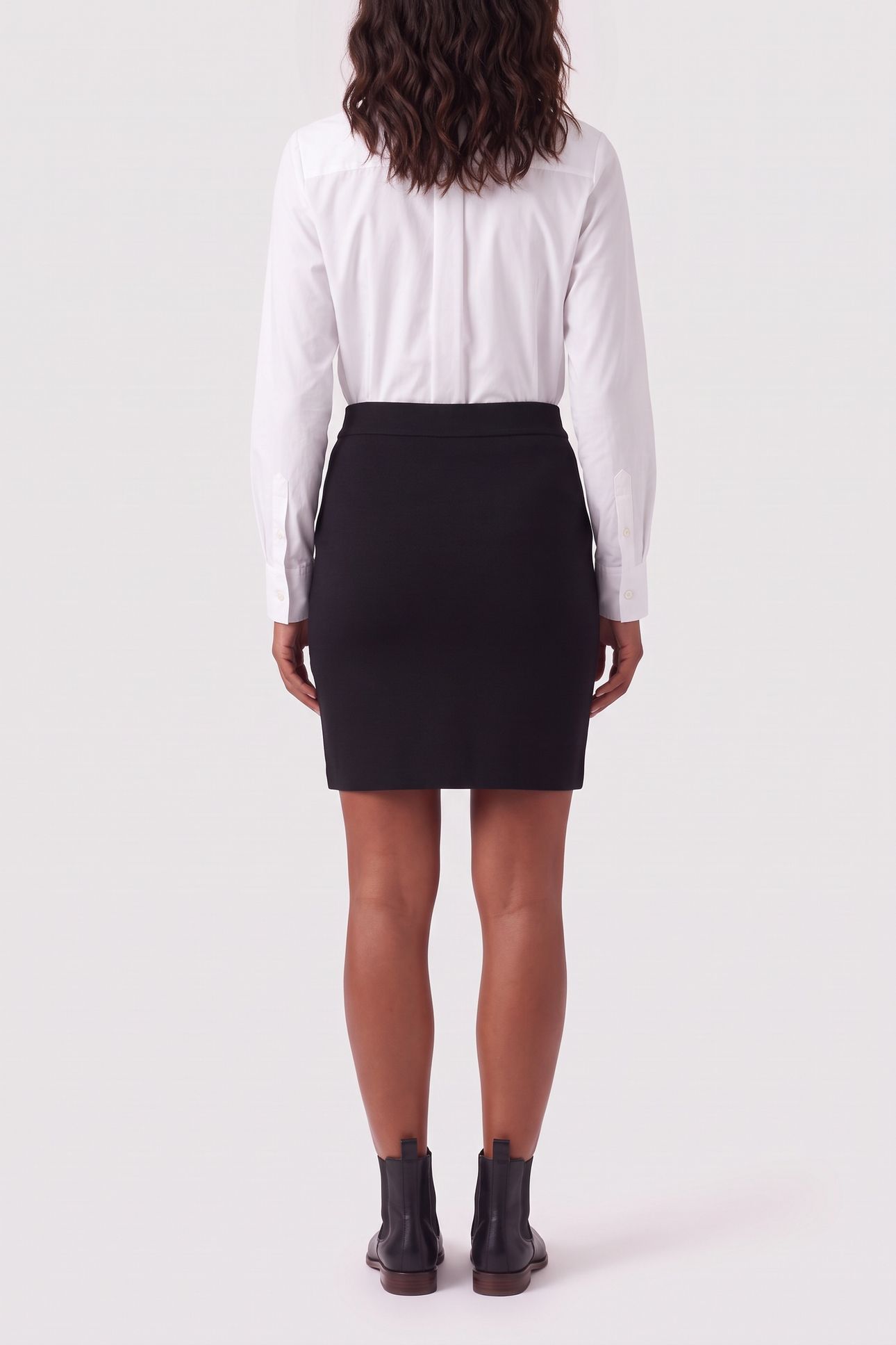 FANCY BUTTONS KNIT SKIRT BLACK 4