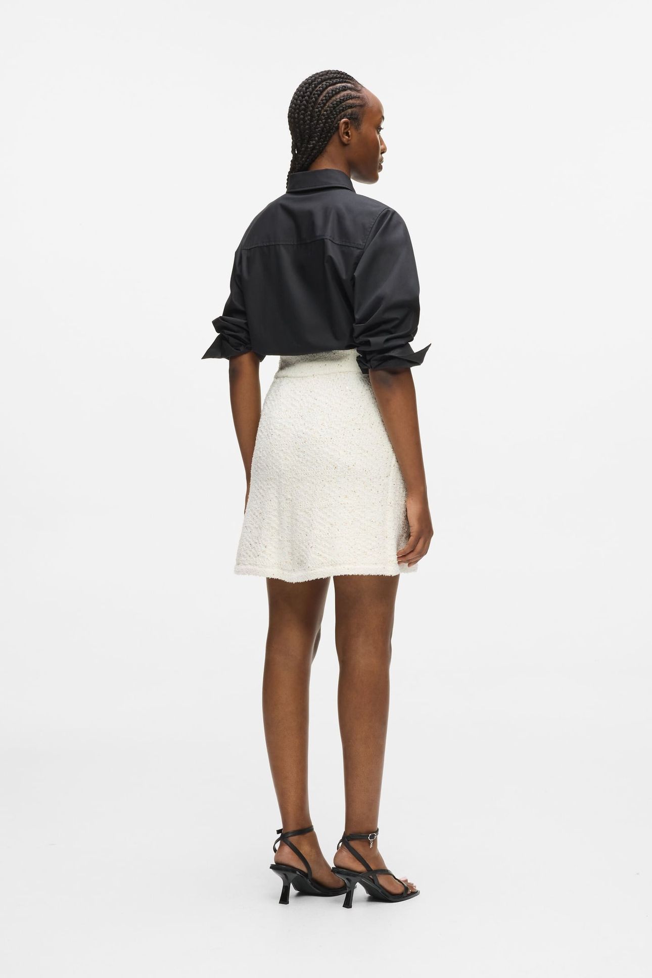BOUCLE KNIT SKIRT CANNOLI CREAM 3