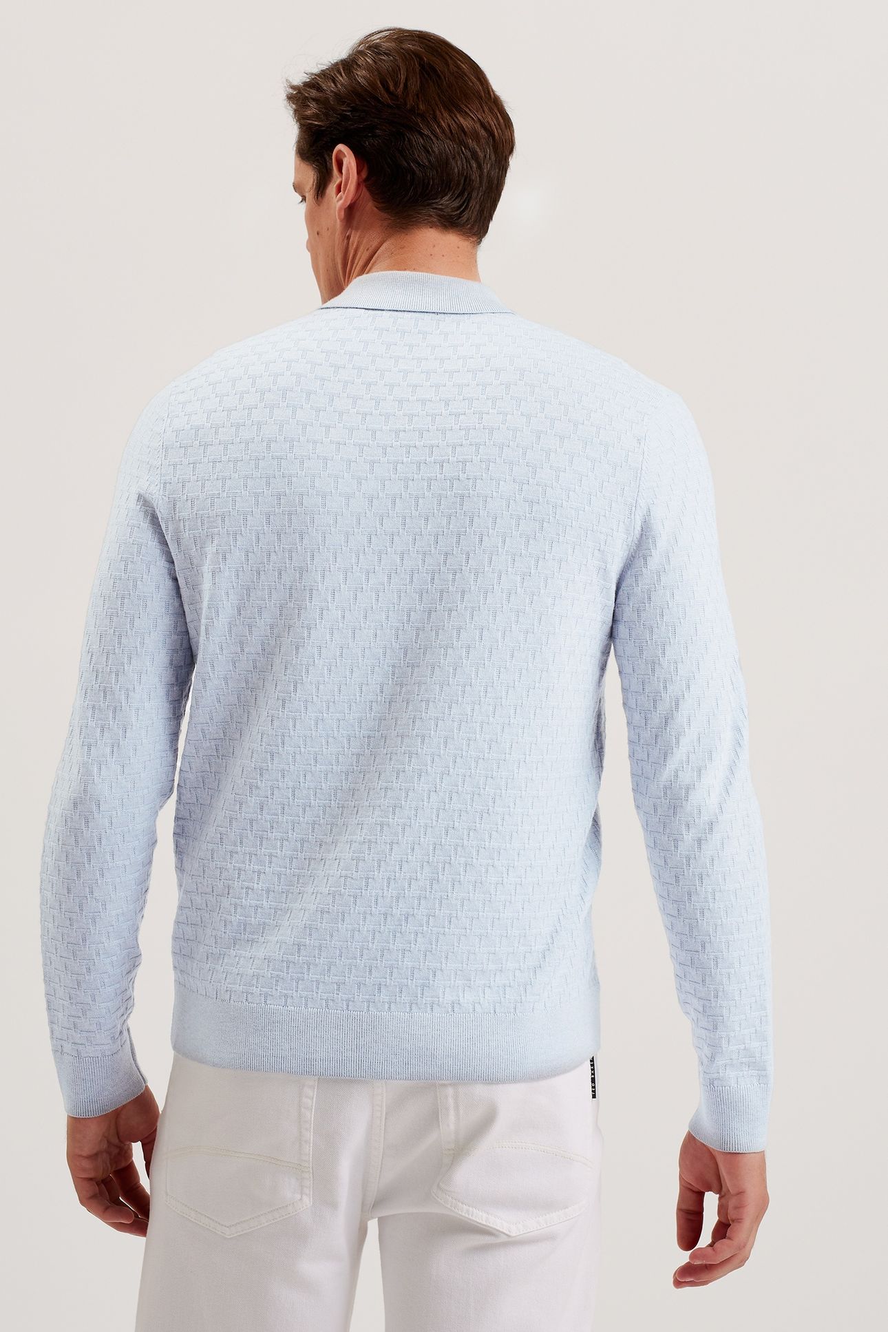 MORAR LS T STITCH KNITTED POLO PL-BLUE 2