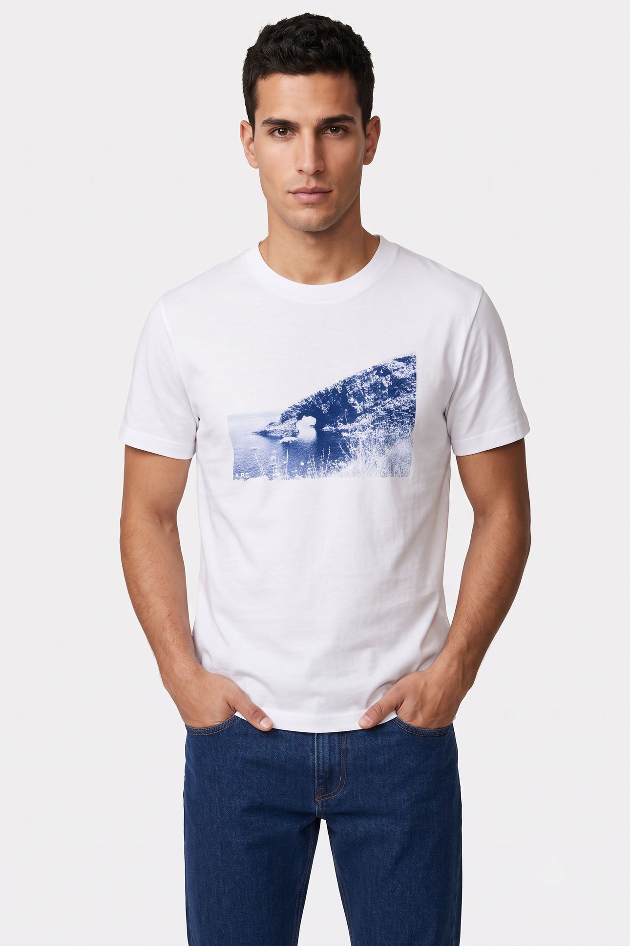 UNISEX T-SHIRT CLIFF WHITE 2