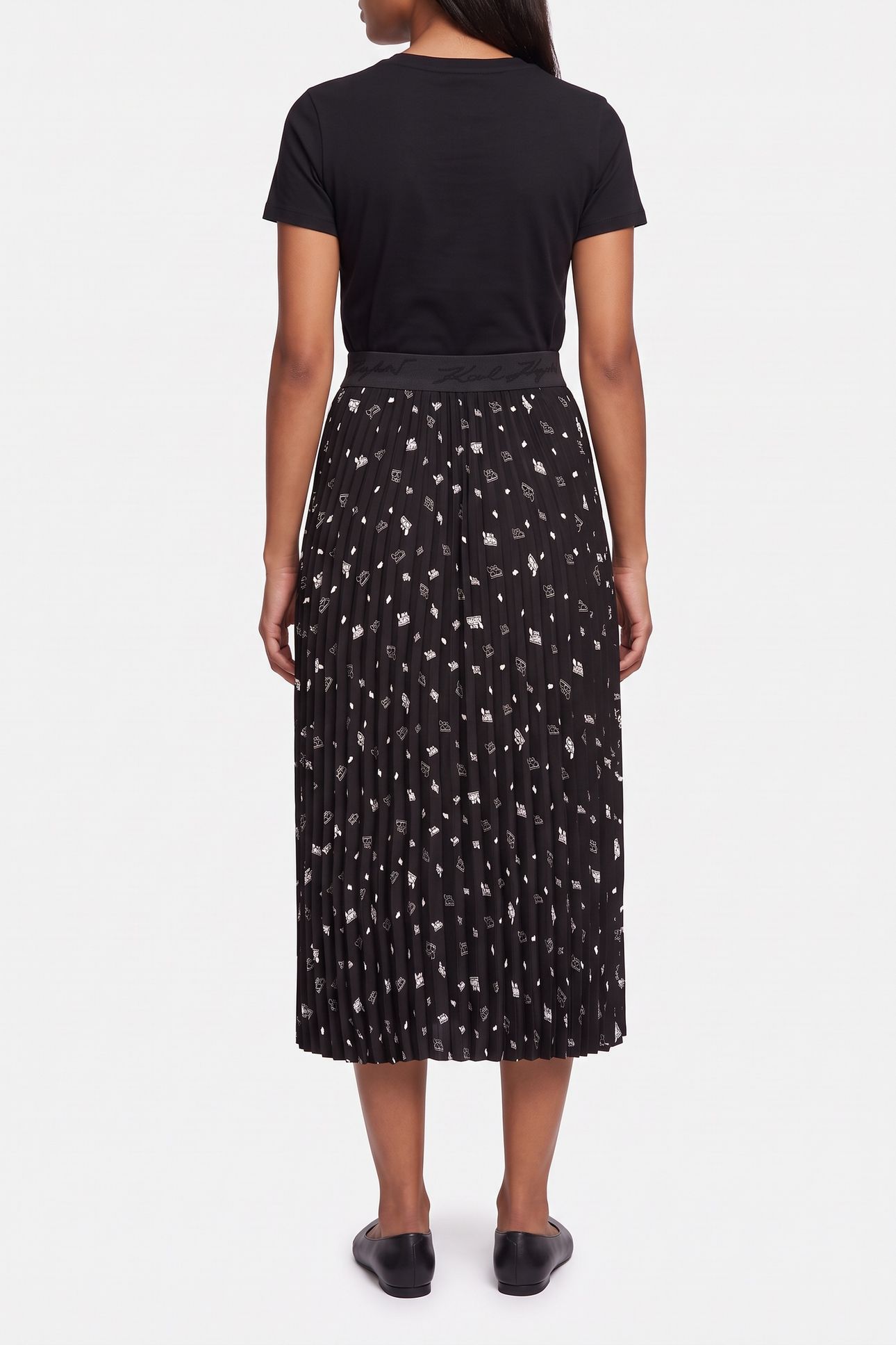 KOCKTAIL KARL PLEATED SKIRT BLACK 4