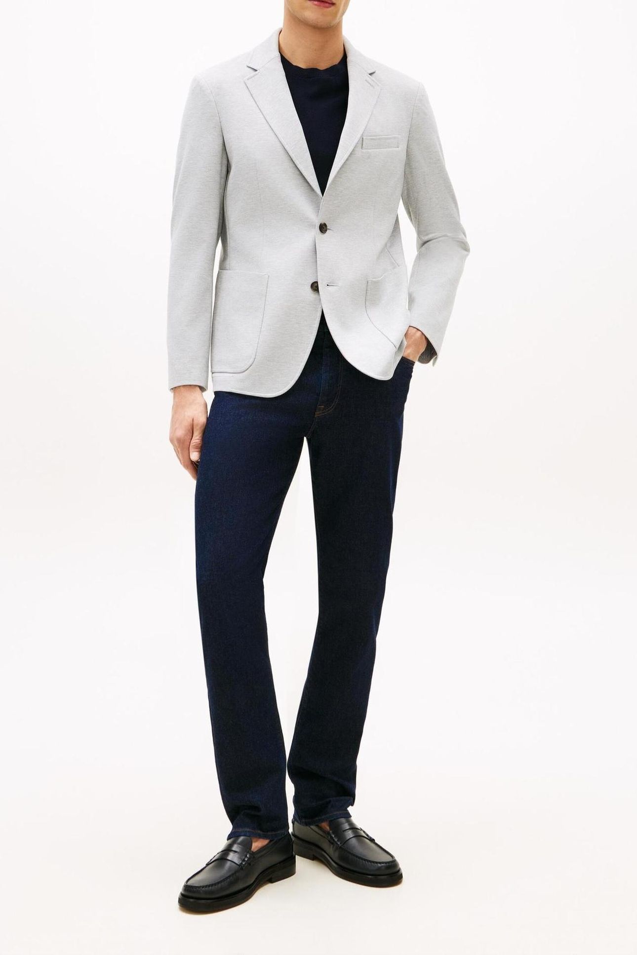 DC PUNTO MILANO BLAZER LIGHT GREY HEATHER 2