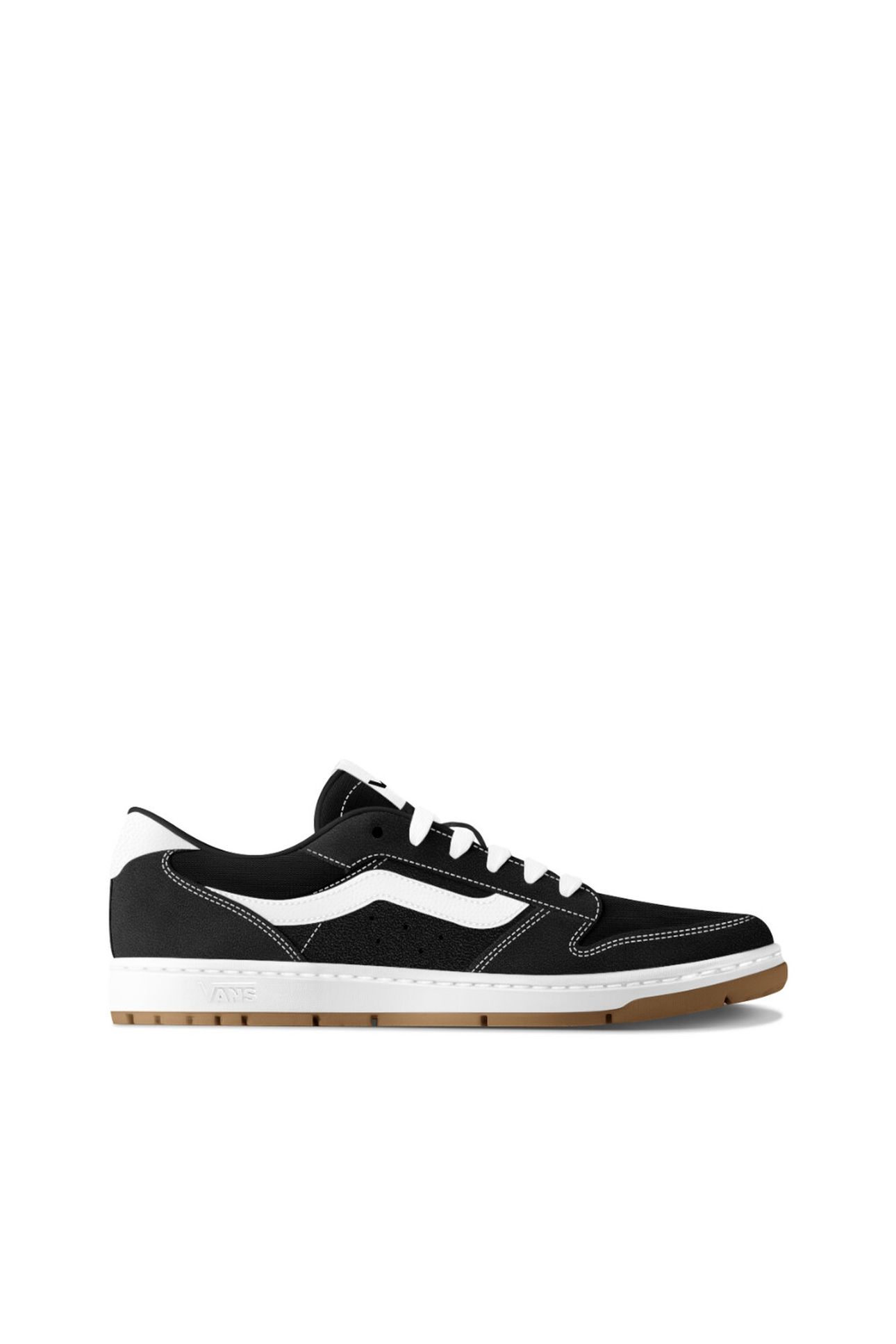 JUNIOR RYLAND LS SUEDE/CANVAS BLACK/WHITE 1