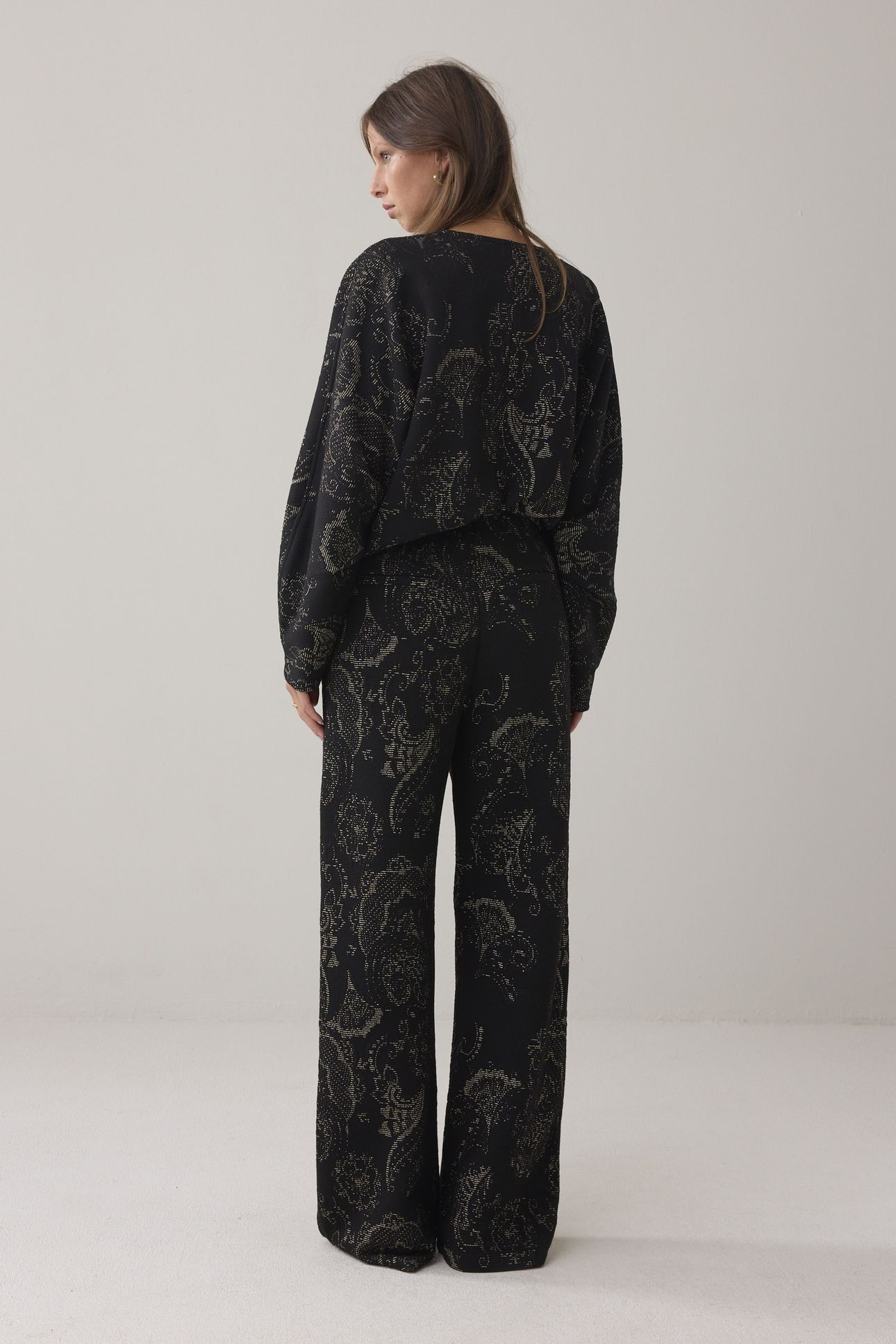 TROUSERS ORNAMENTAL JACQUARD BLACKS 2