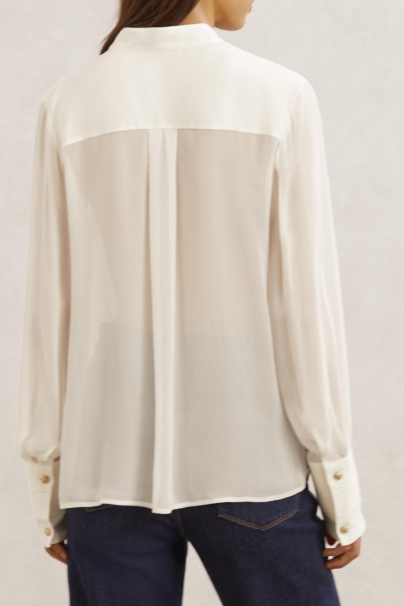 LACE DETAIL BLOUSE CREAM 2