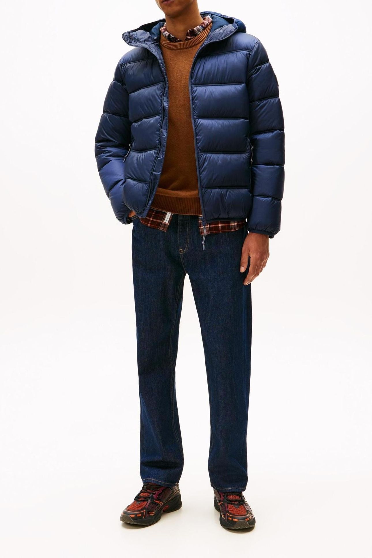 TJM HOODED LOGO JACKET DARK BLUE 1