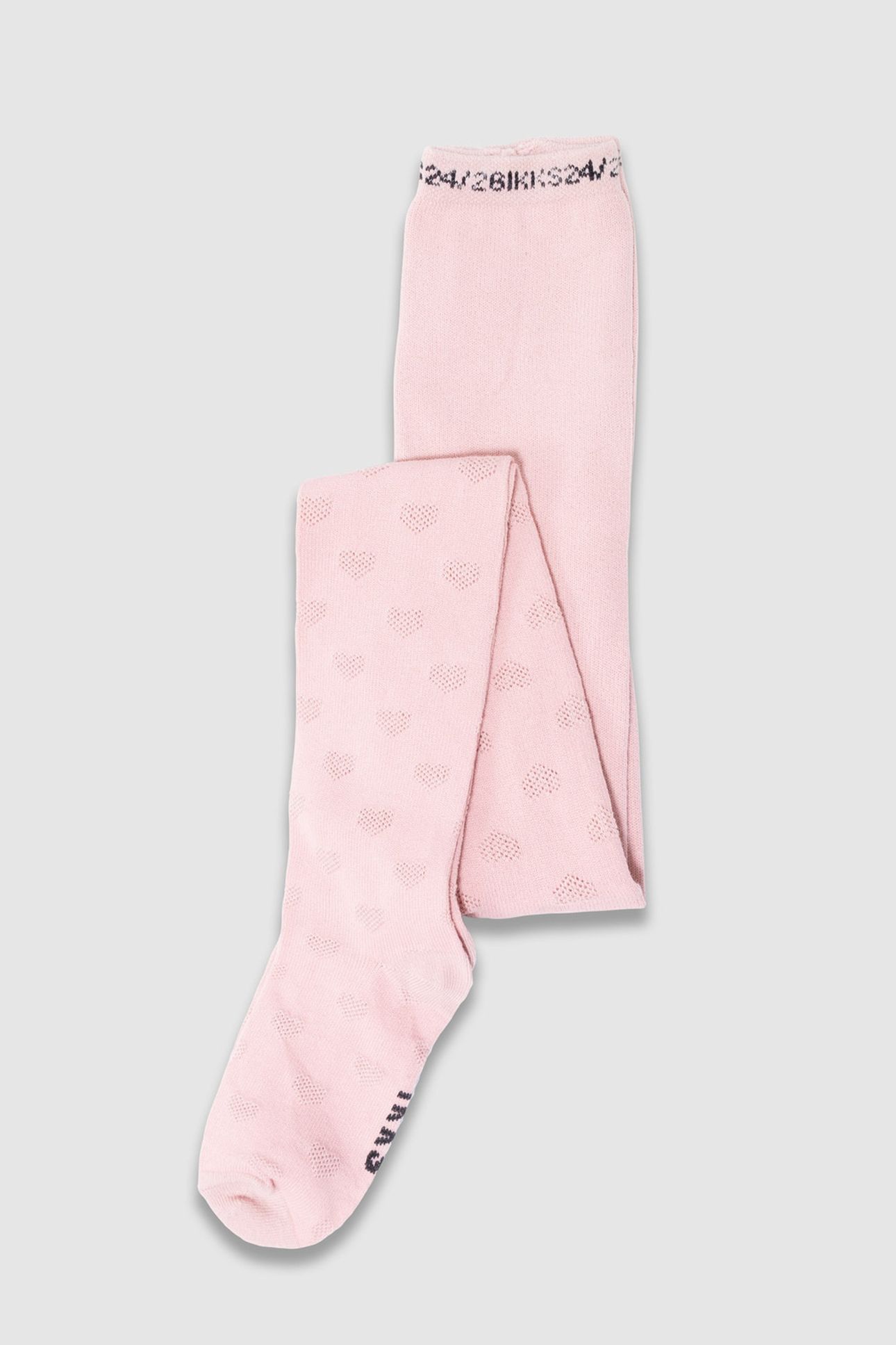 GIRLS’ PINK BOW JACQUARD KNIT TIGHTS 2