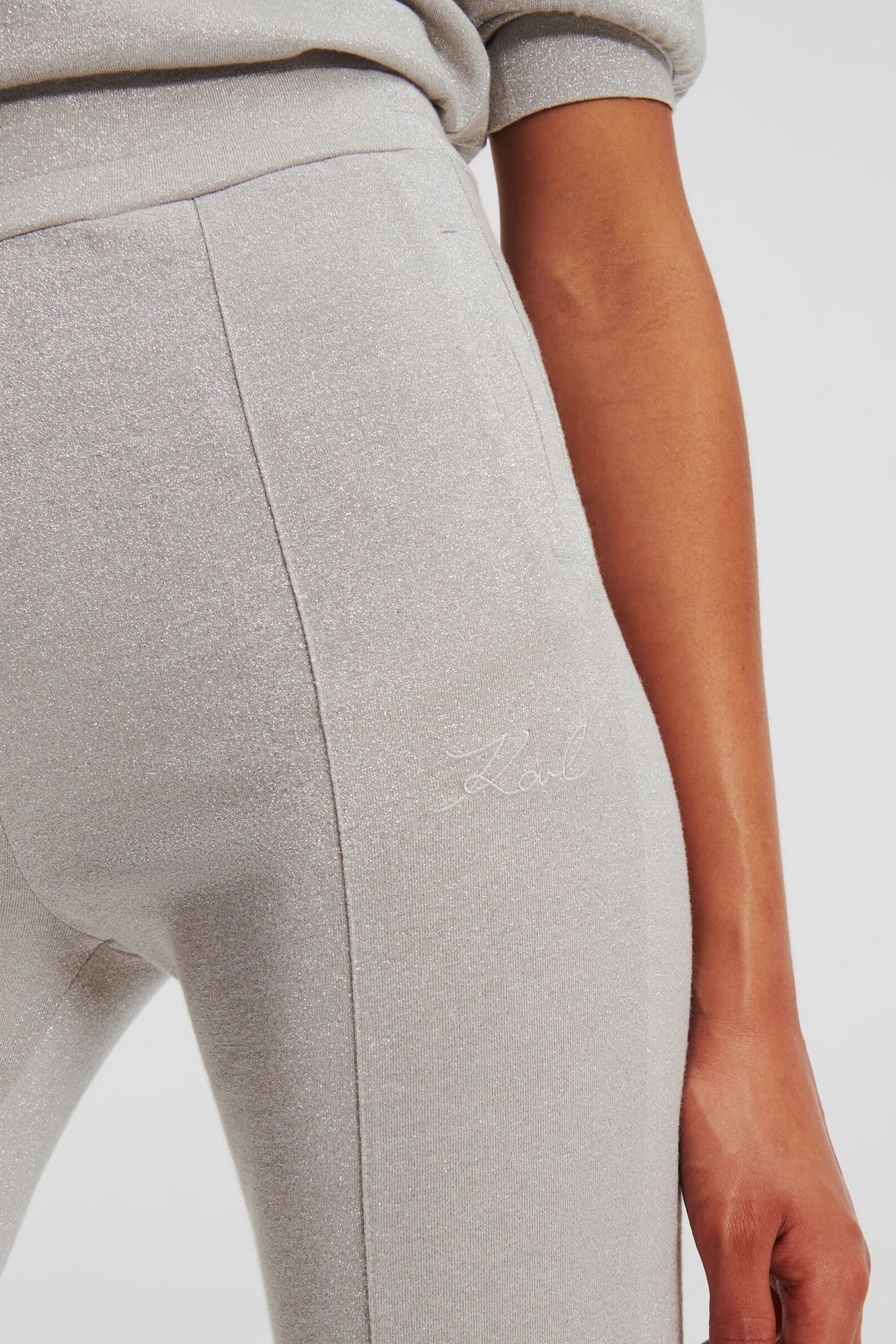 FASHION LUREX SWEATPANTS SILVER 8