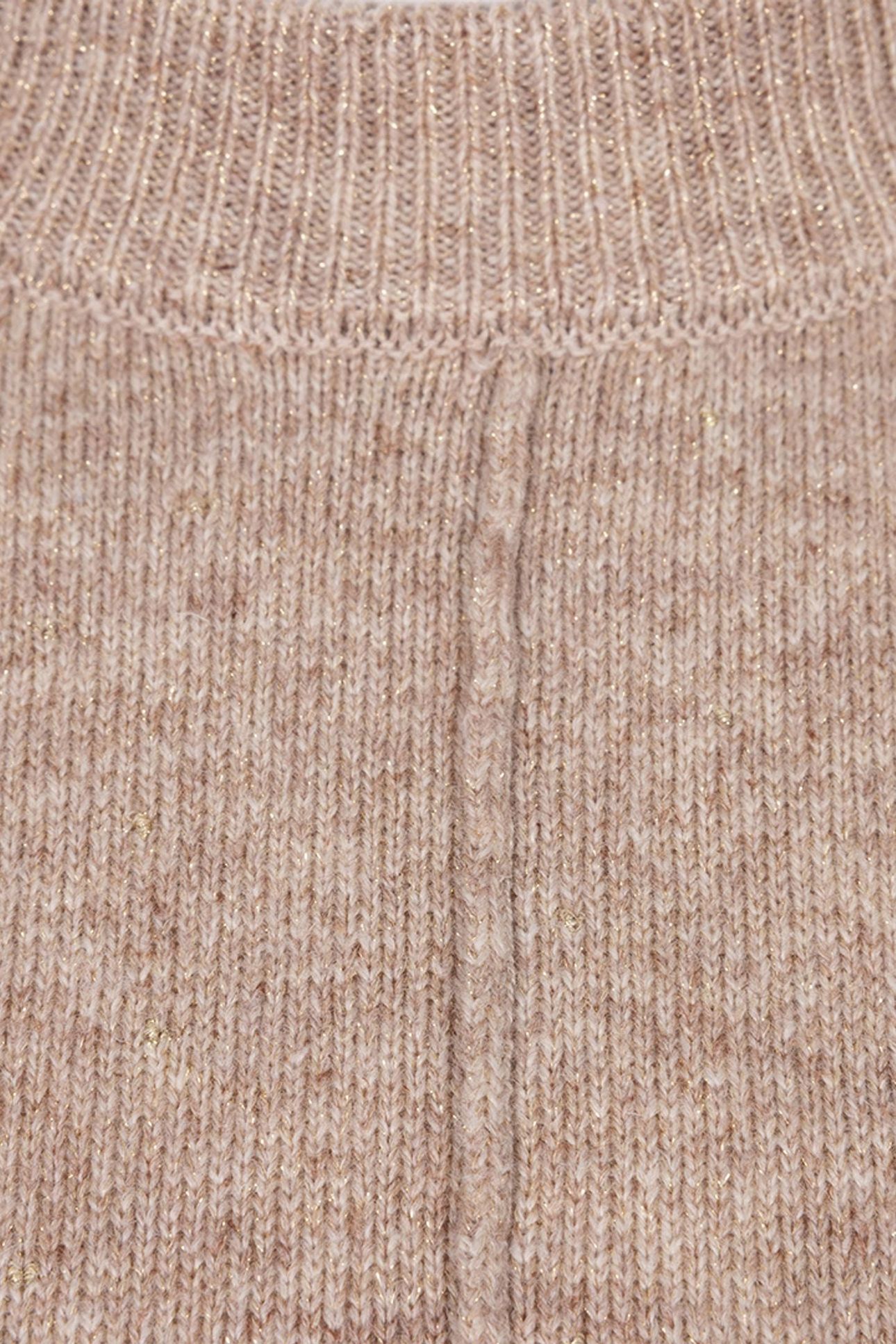 SWEATER COL SLV/LSS WOOL TAUPE 7