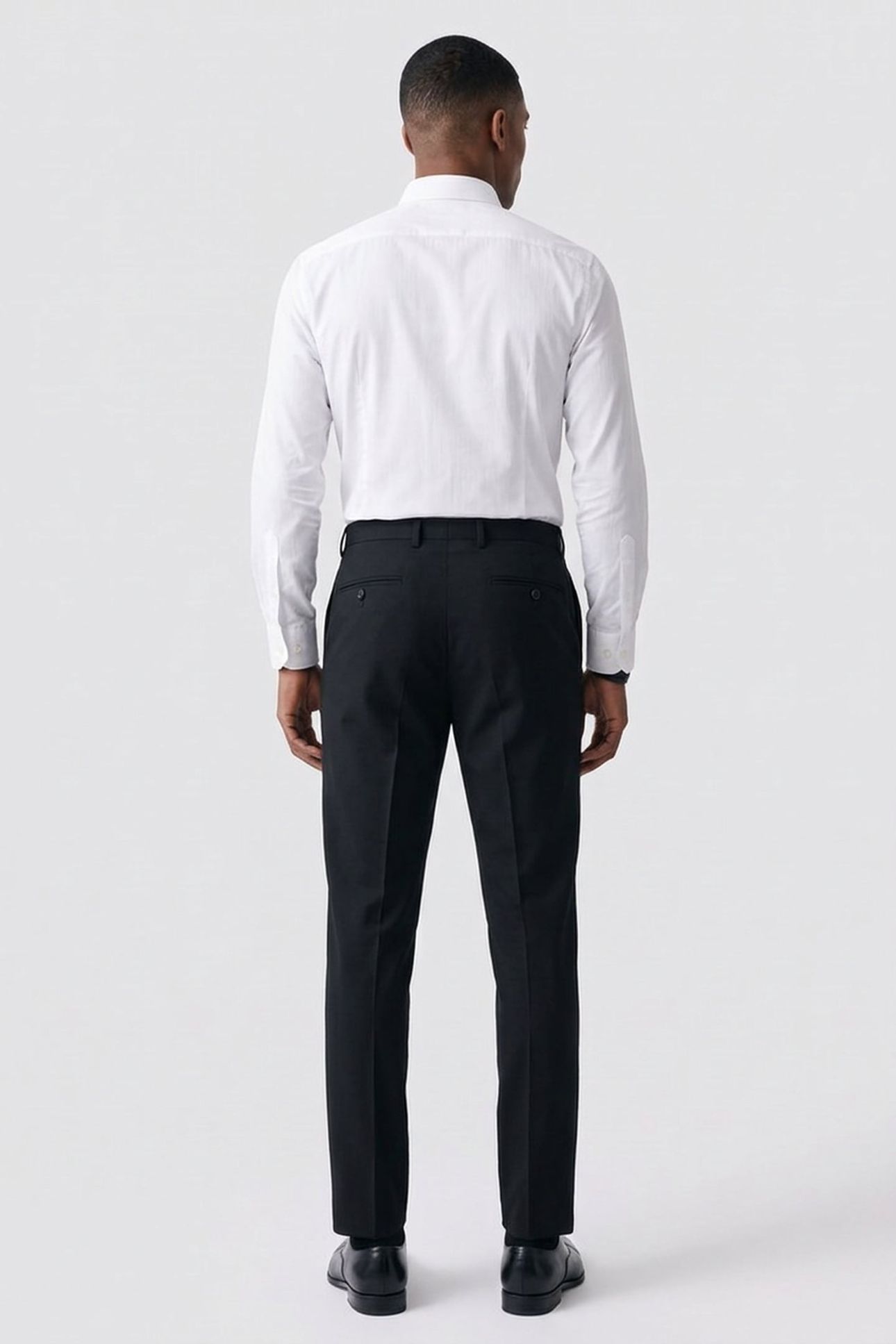 STRETCH WOOL REGULAR TROUSERS MIDNIGHT NAVY 2