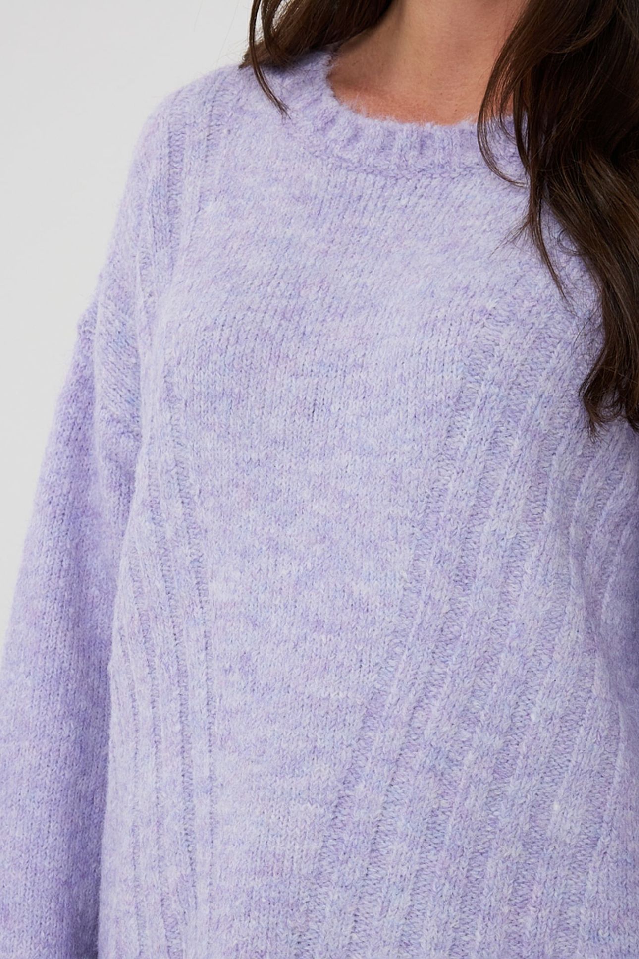 SWEATER DIAGONAL LINES LIGHT VIOLET 7