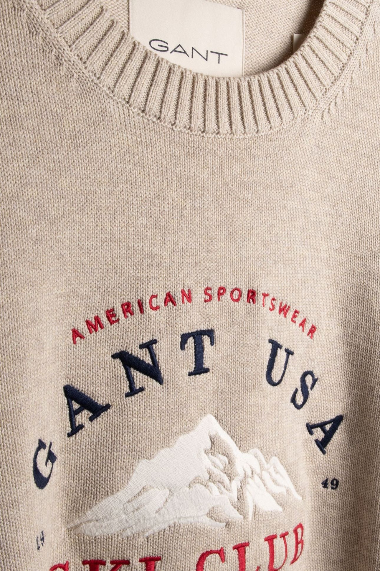 EMBROIDERED GRAPHIC C-NECK SEED MELANGE 4