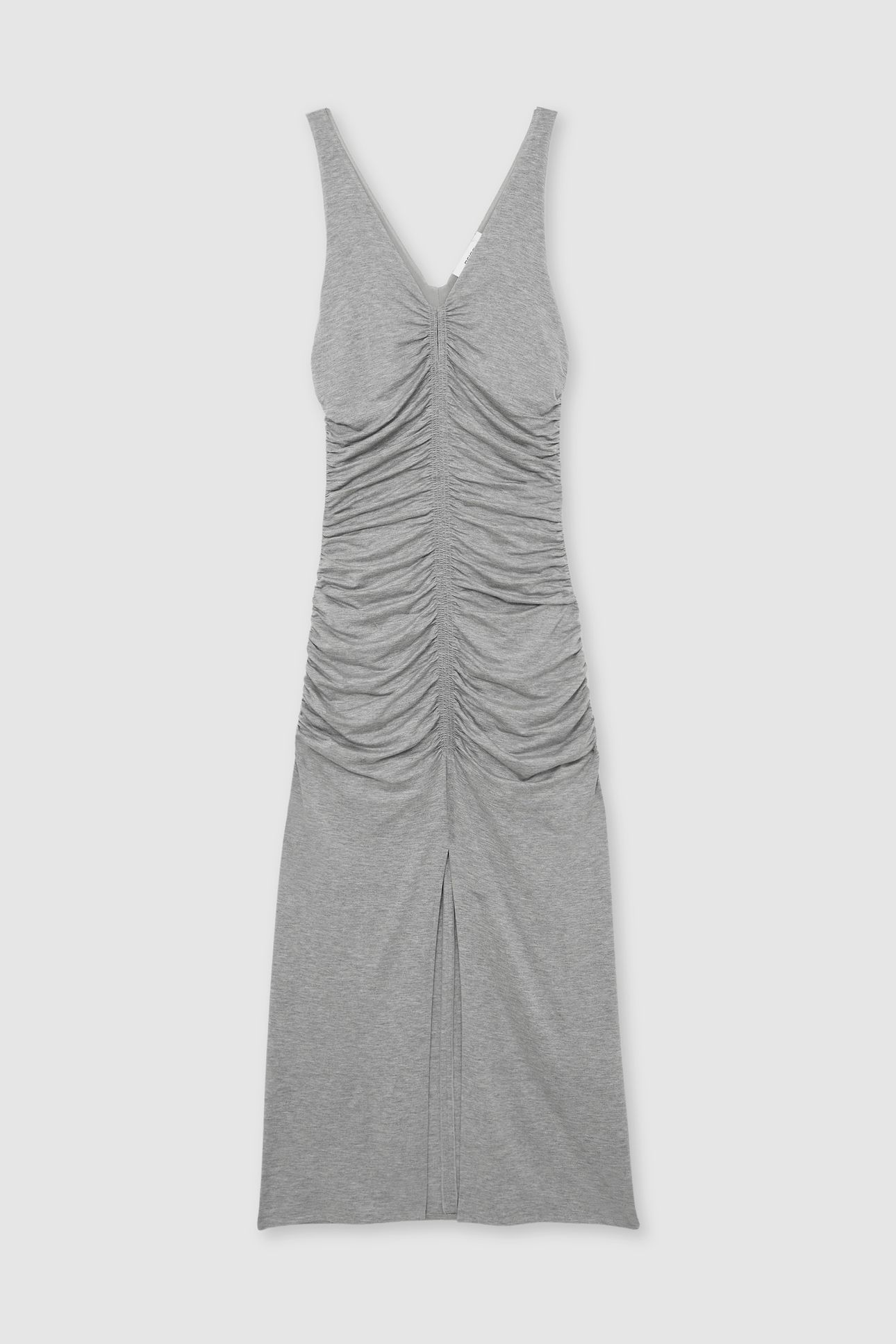 RUCHED GREY JERSEY DRESS GREY 5
