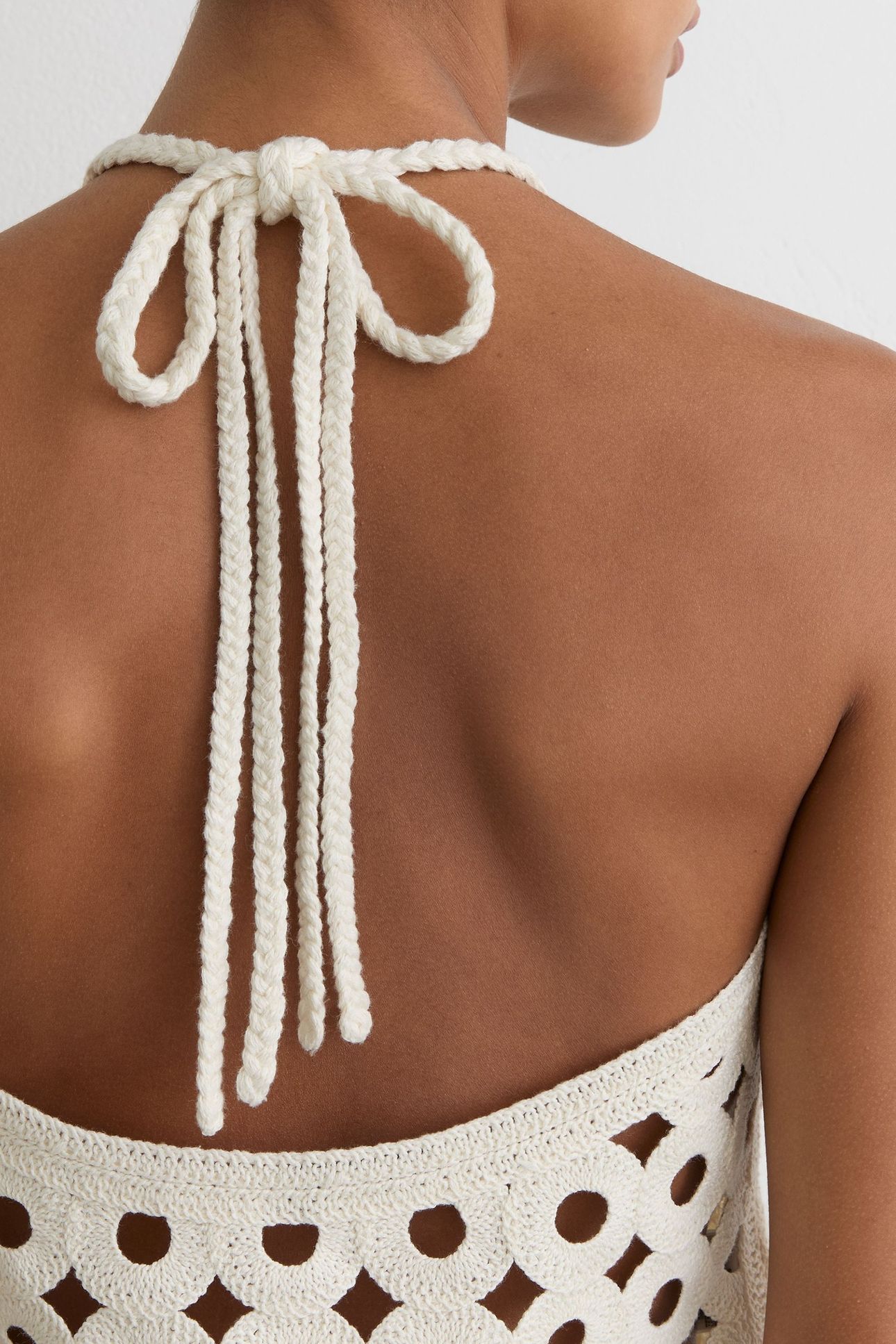 OPEN STITCH VEST WHITE 5