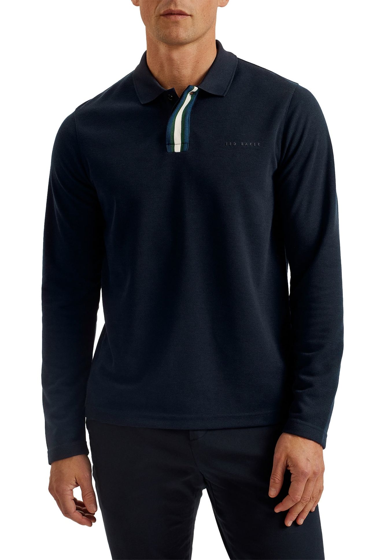 PACTO LS BRANDED POLO NAVY 1