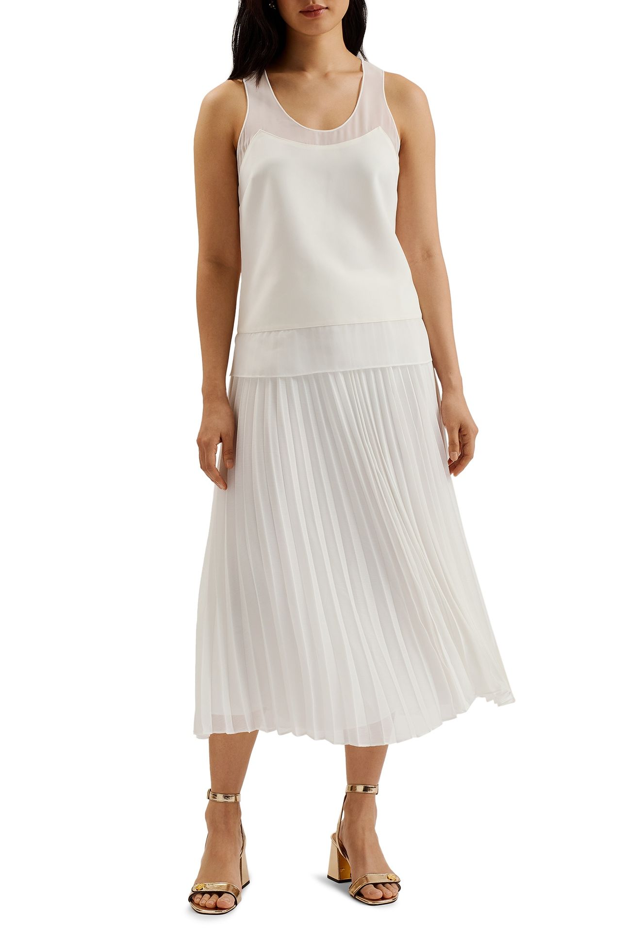TILAMA TANK TOP WITH RACER BACK IVORY 1