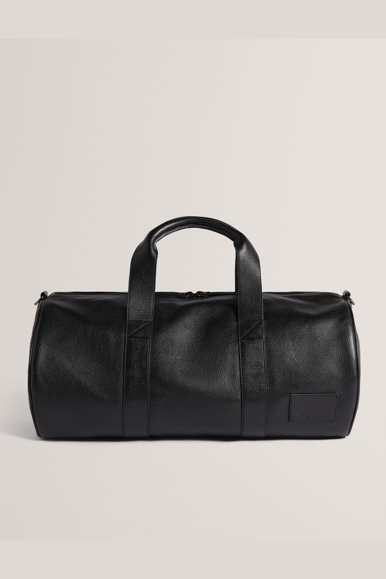 LEATHER DUFFLE BAG BLACK 3