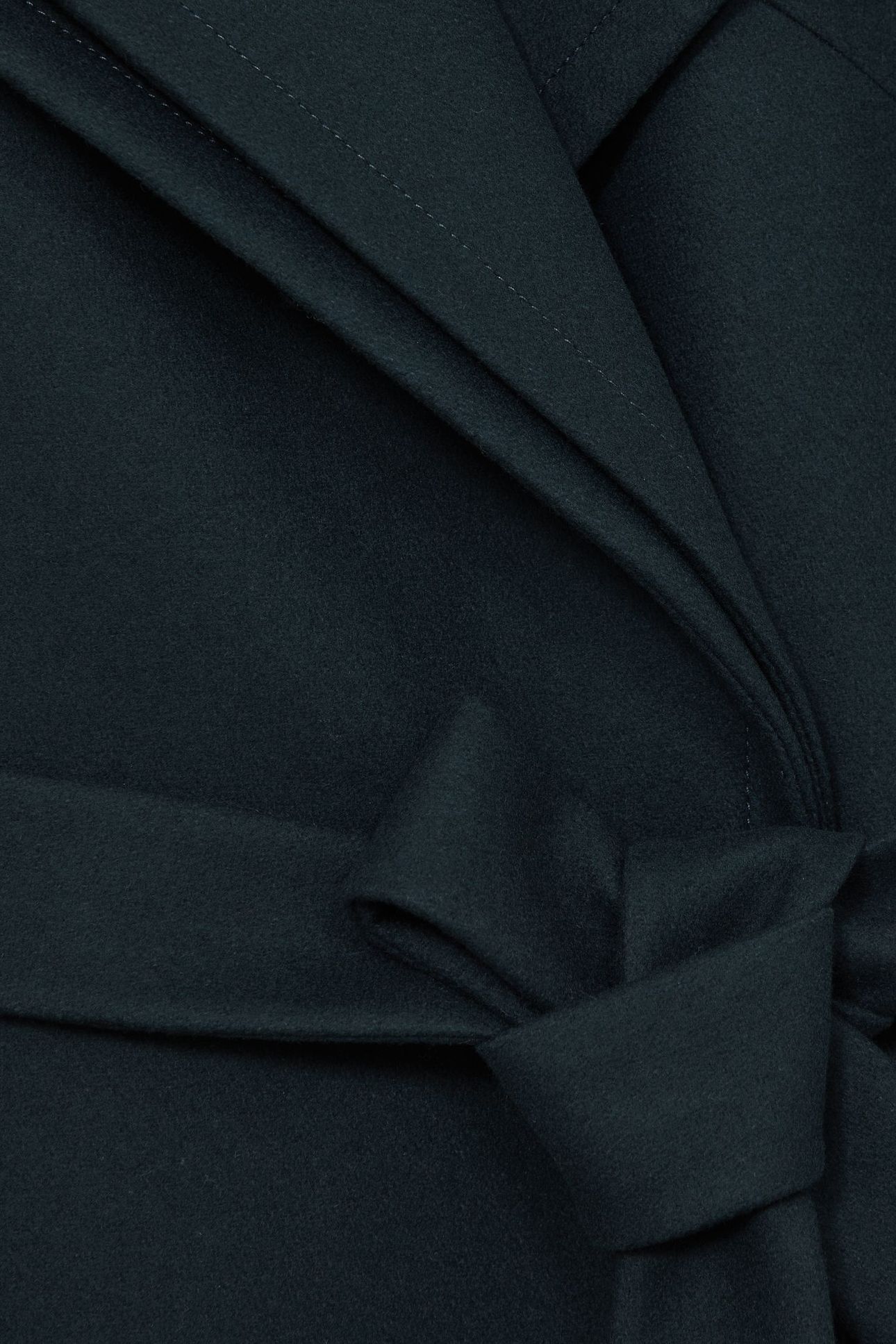 MID LENGTH BELTED COAT TEAL 6