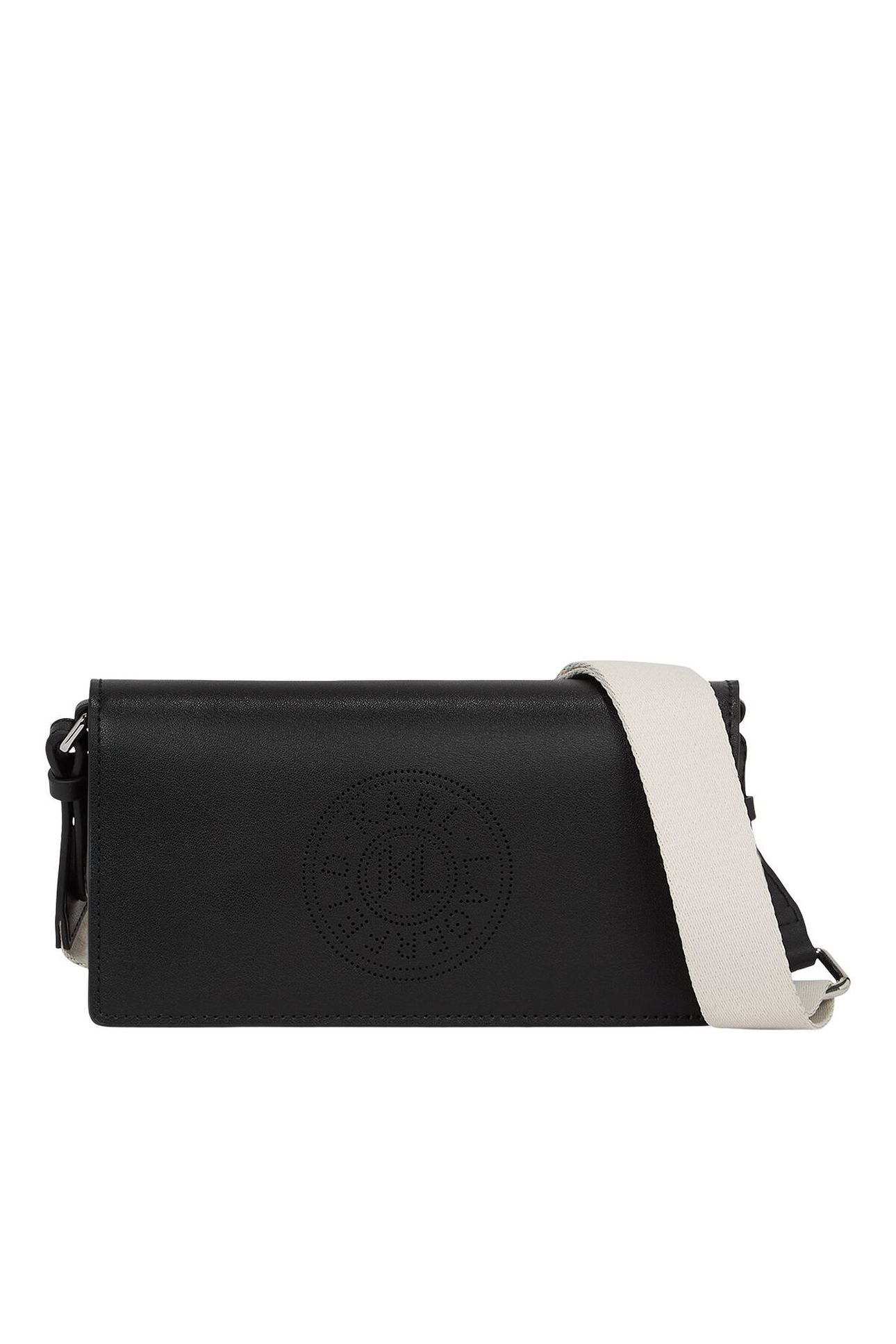 CIRCLE MINI FLAP BAG BLACK-NICKEL 2