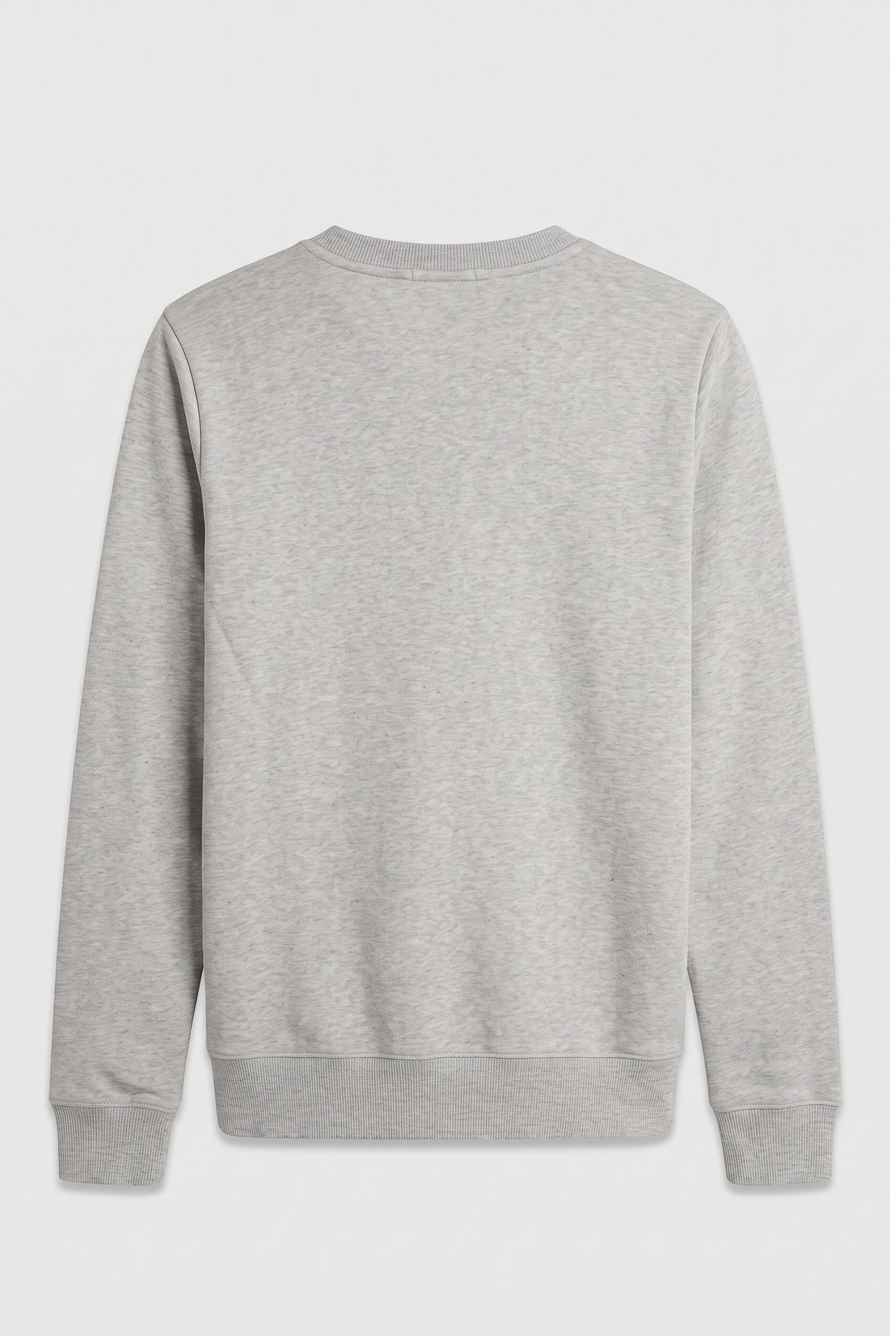 UNISEX MONOGRAM LOGO SWEATSHIRT LIGHT GREY HEATHER 3