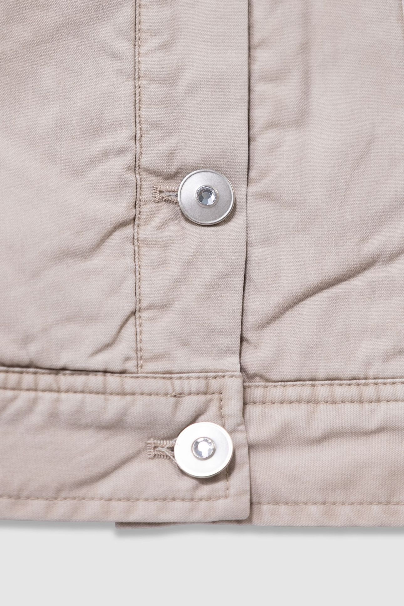 GIRLS’ BEIGE CANVAS FUR-LINED JACKET 7