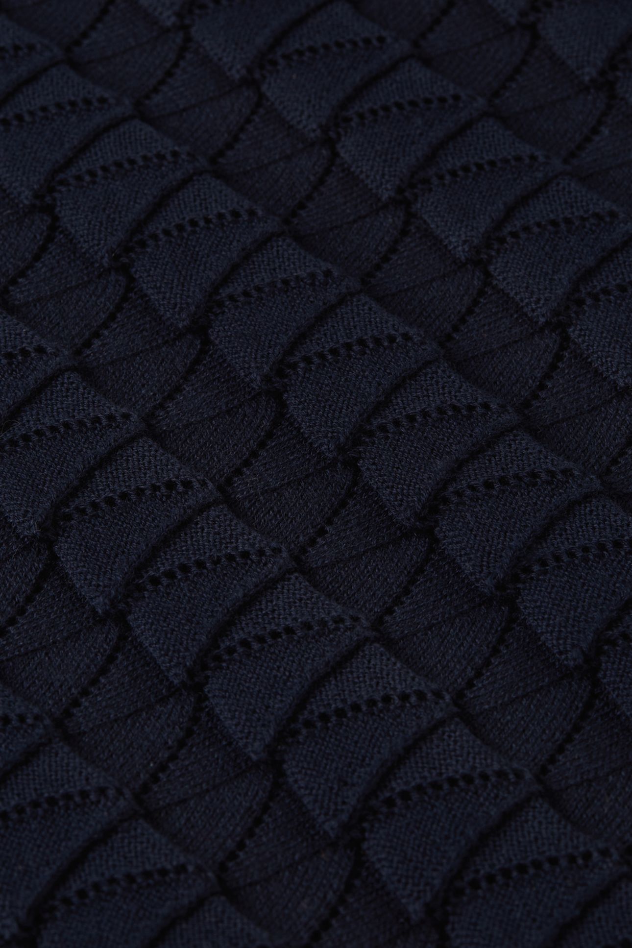 POINTELLE KNITTED REGULAR FIT POLO NAVY 7