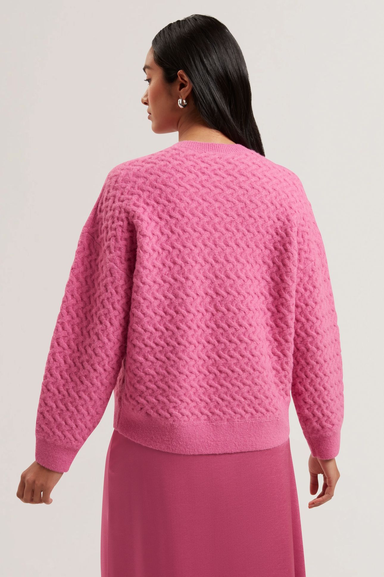 MORLEA HORIZONTAL CABLE RELAXED FIT PINK 3