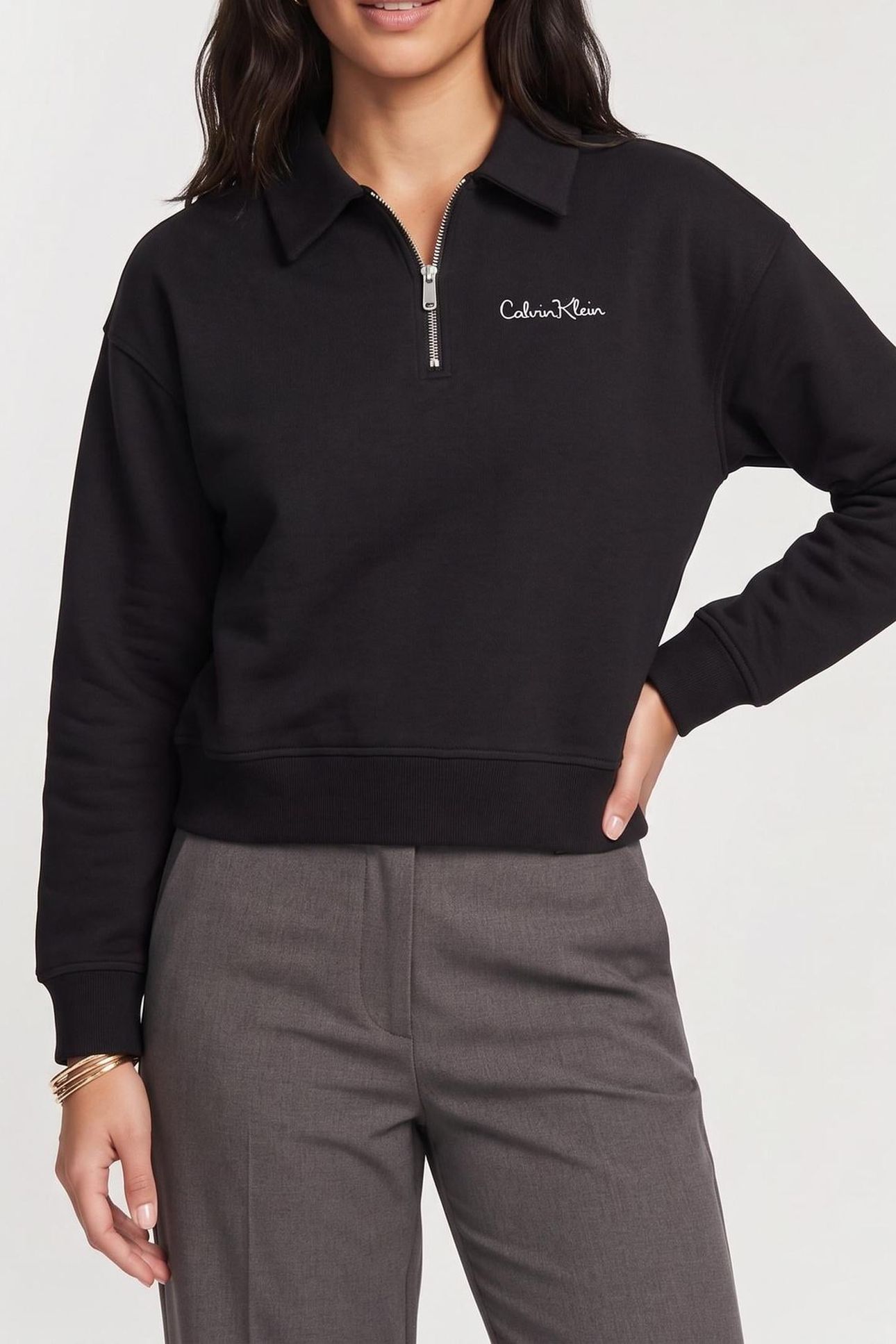 LS FRENCH TERRY GRAPHIC BLACK 1