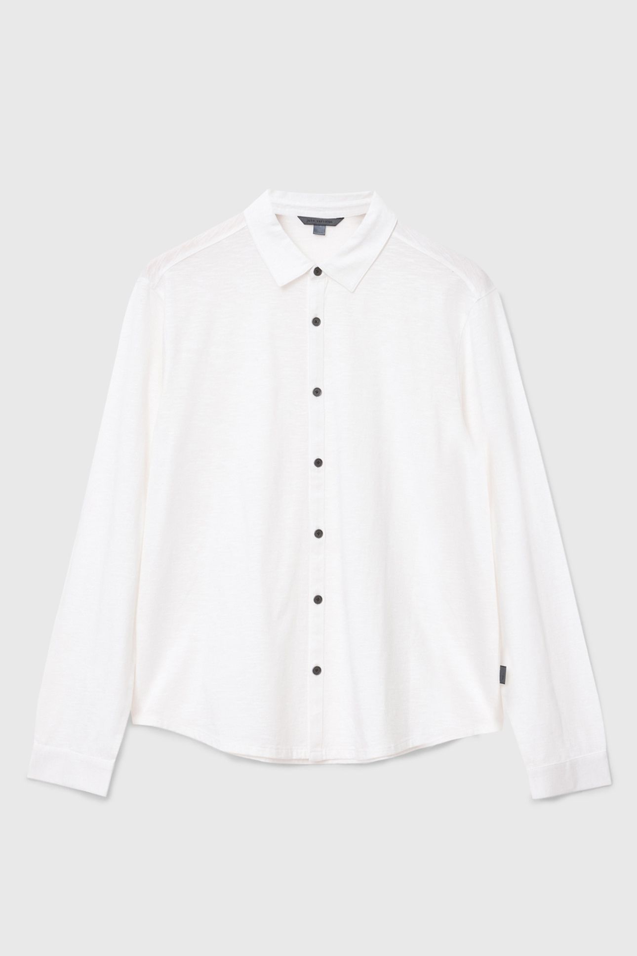GARETH LS MERCERIZED KNITS SHIRT WHITE 2