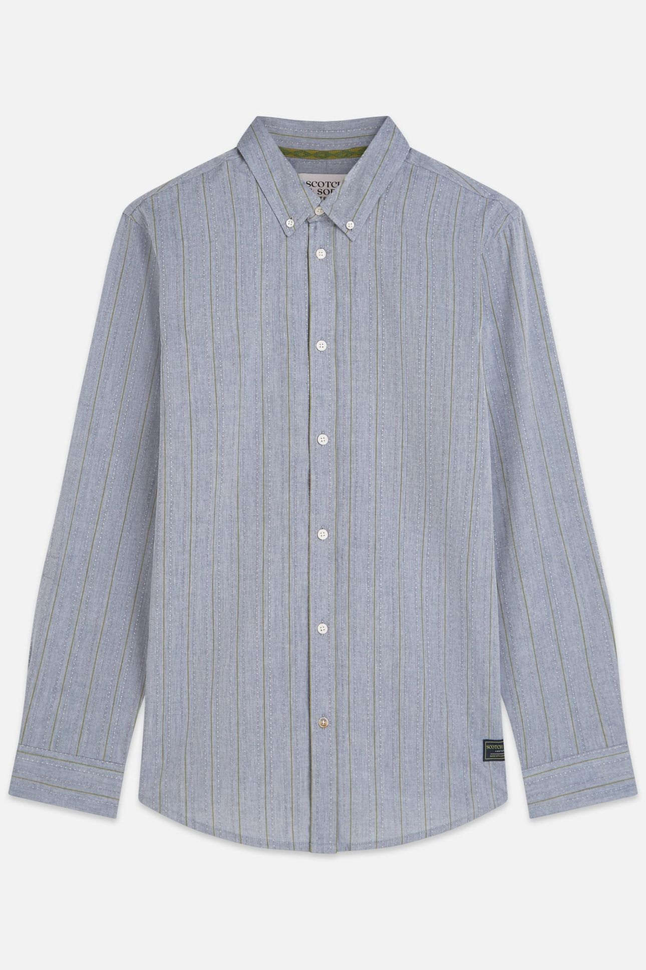 YARNDYED DOBBY REGULARFIT SHIRT NAVY 4