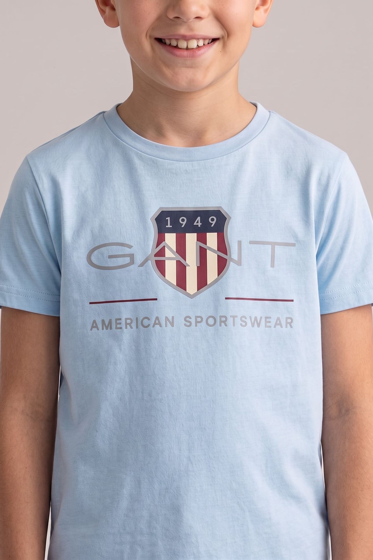 TEEN UNISEX ARCHIVE SHIELD SS T-SHIRT SKY BLUE 3