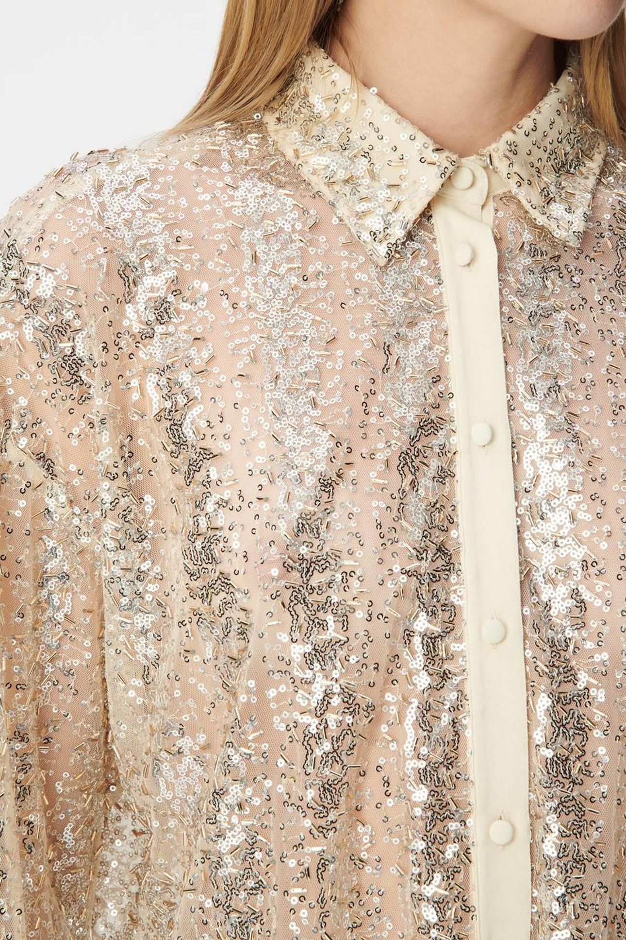 GOLD BEAD AND SEQUIN-EMBROIDERED SHIRT 6